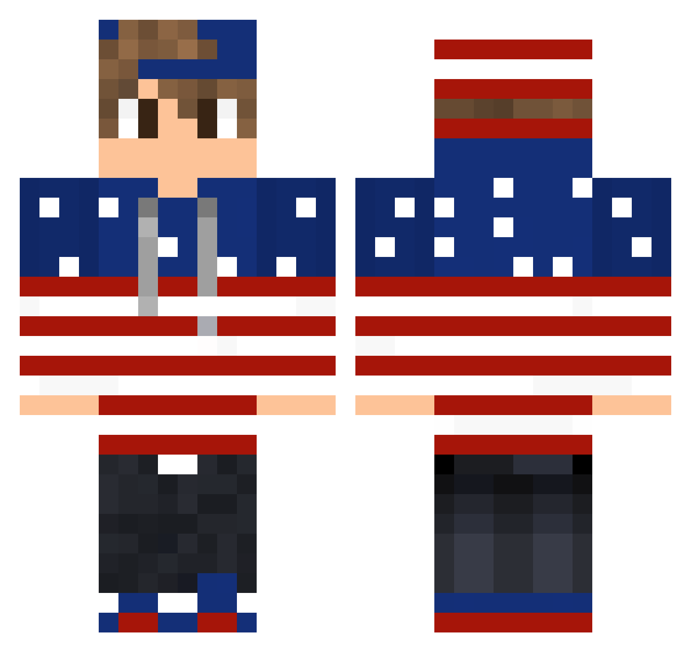 Awesome_Craft Minecraft skin, front and back view