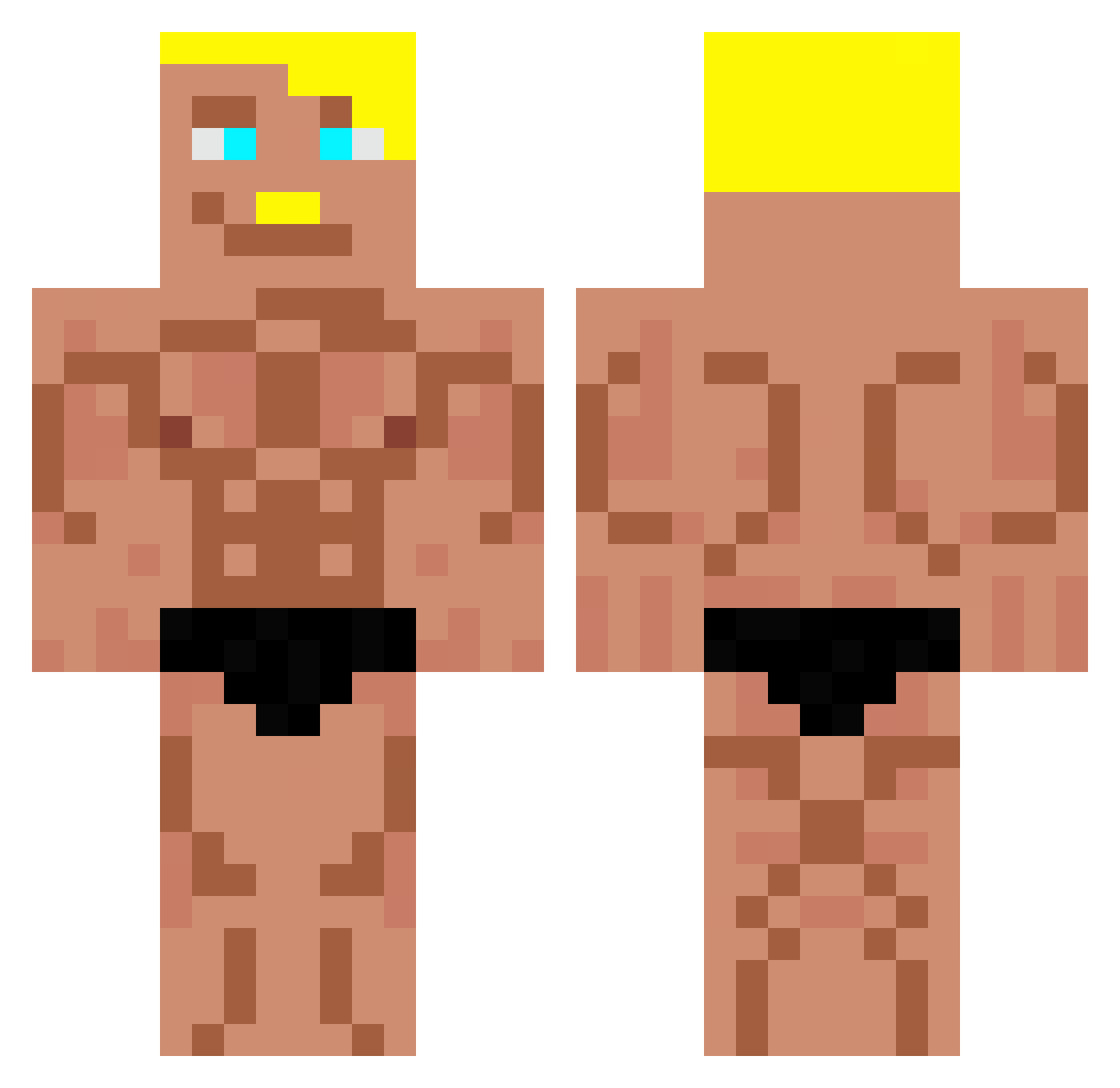 Scooba_Dooba Minecraft skin, front and back view