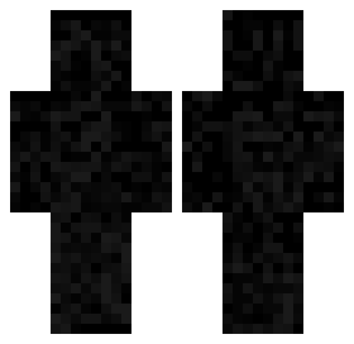 WinHub Minecraft skin, front and back view