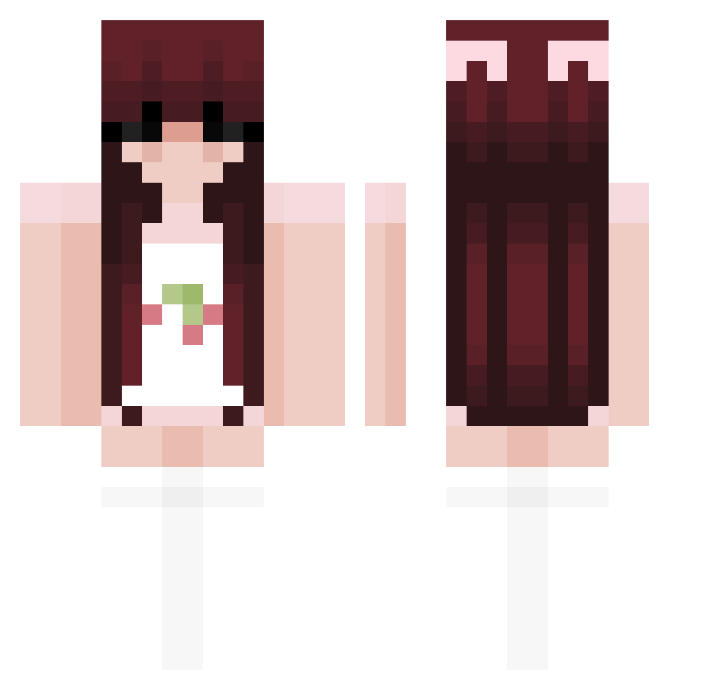cherri6588 Minecraft skin, front and back view
