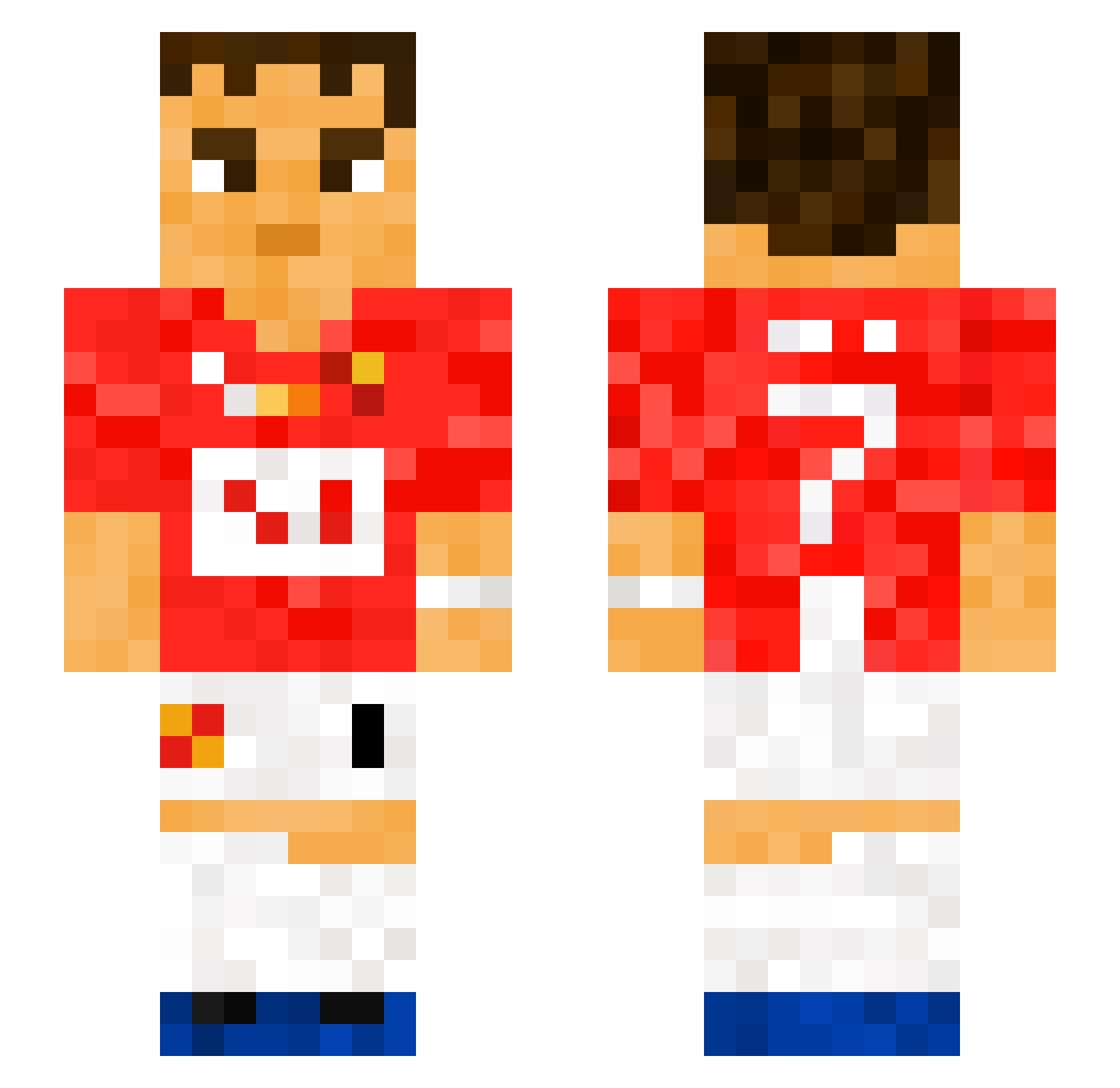 abooty123 Minecraft skin, front and back view