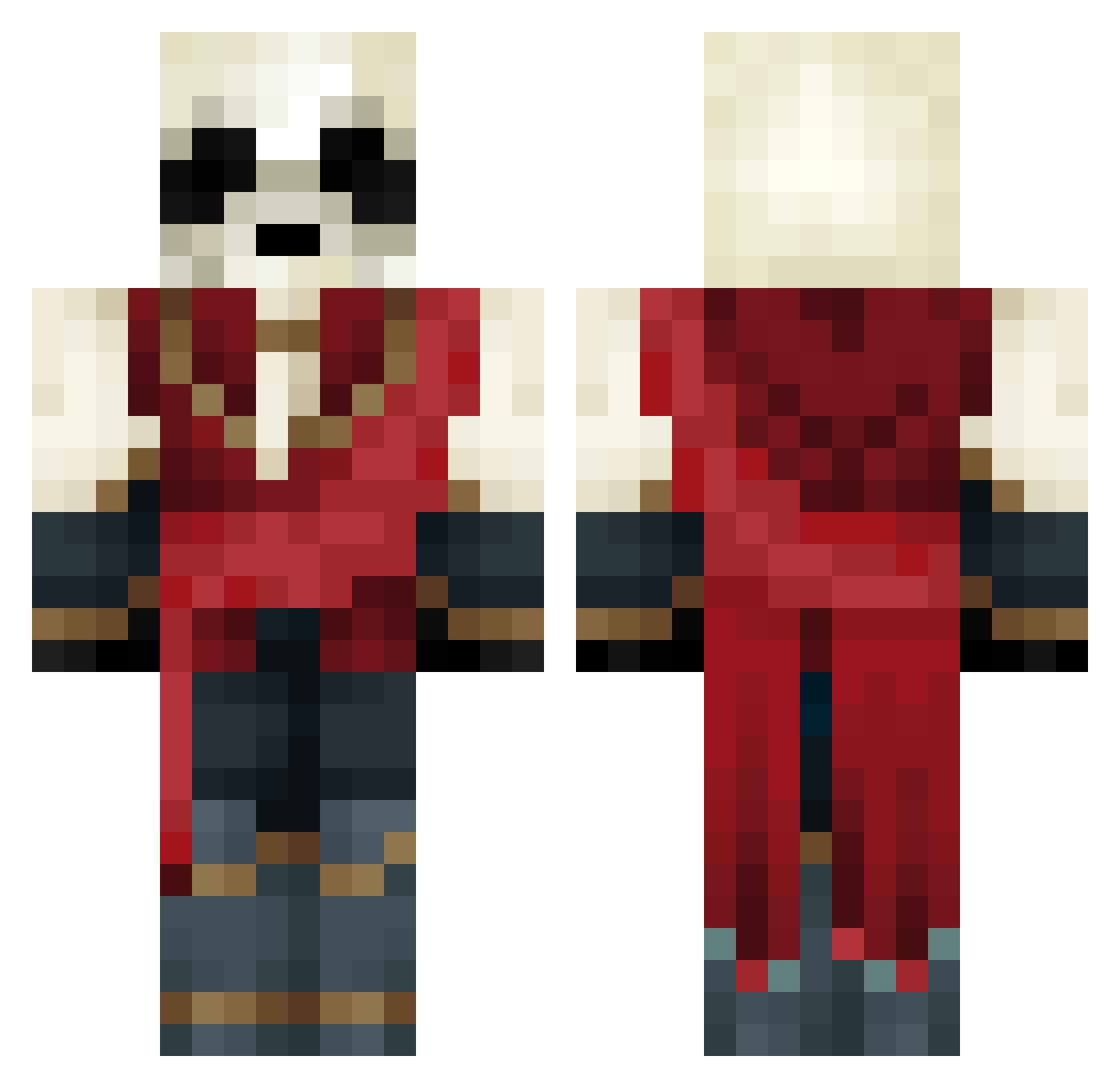 Ricky_002 Minecraft skin, front and back view