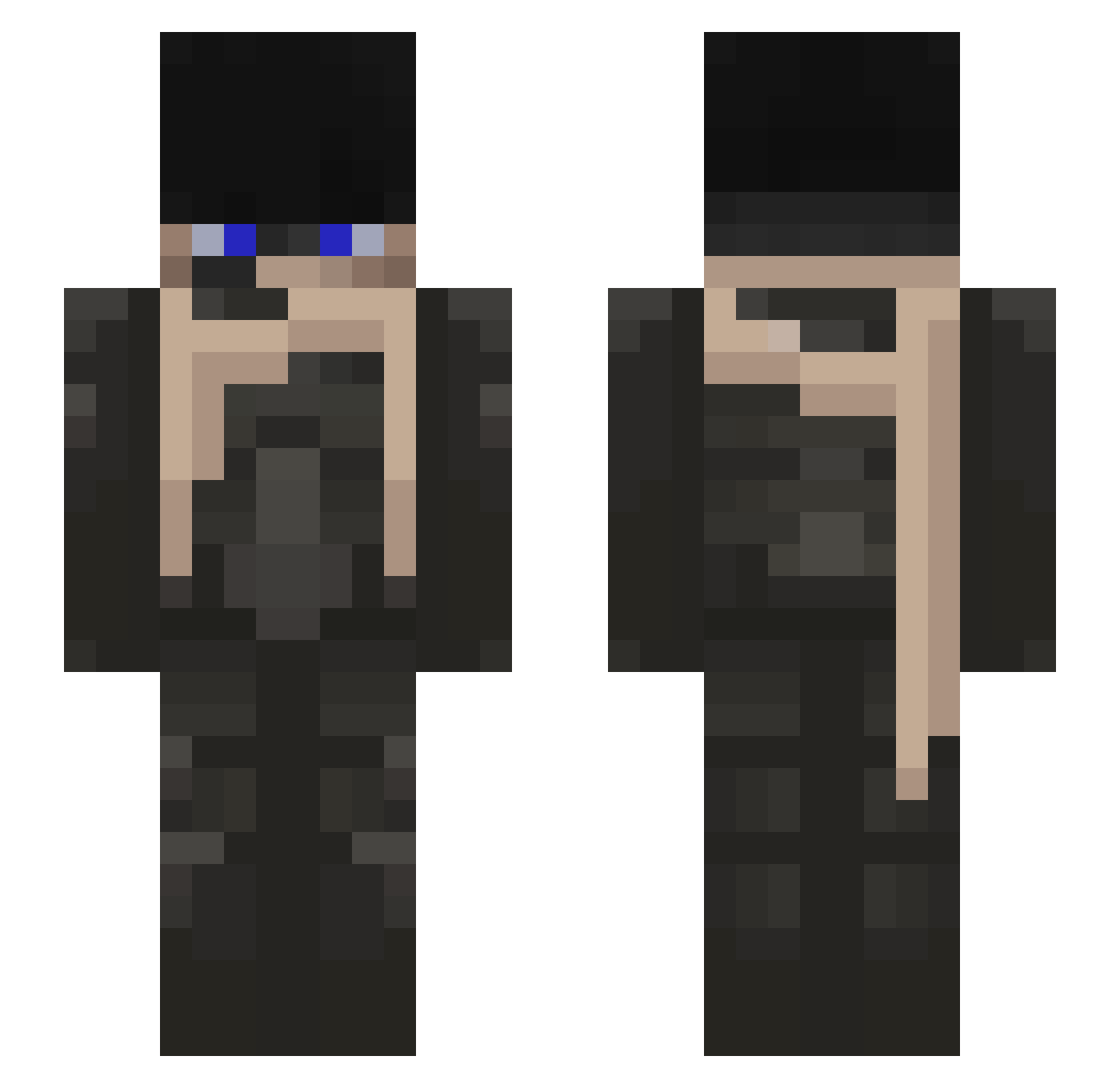PAULATREIDES123 Minecraft skin, front and back view