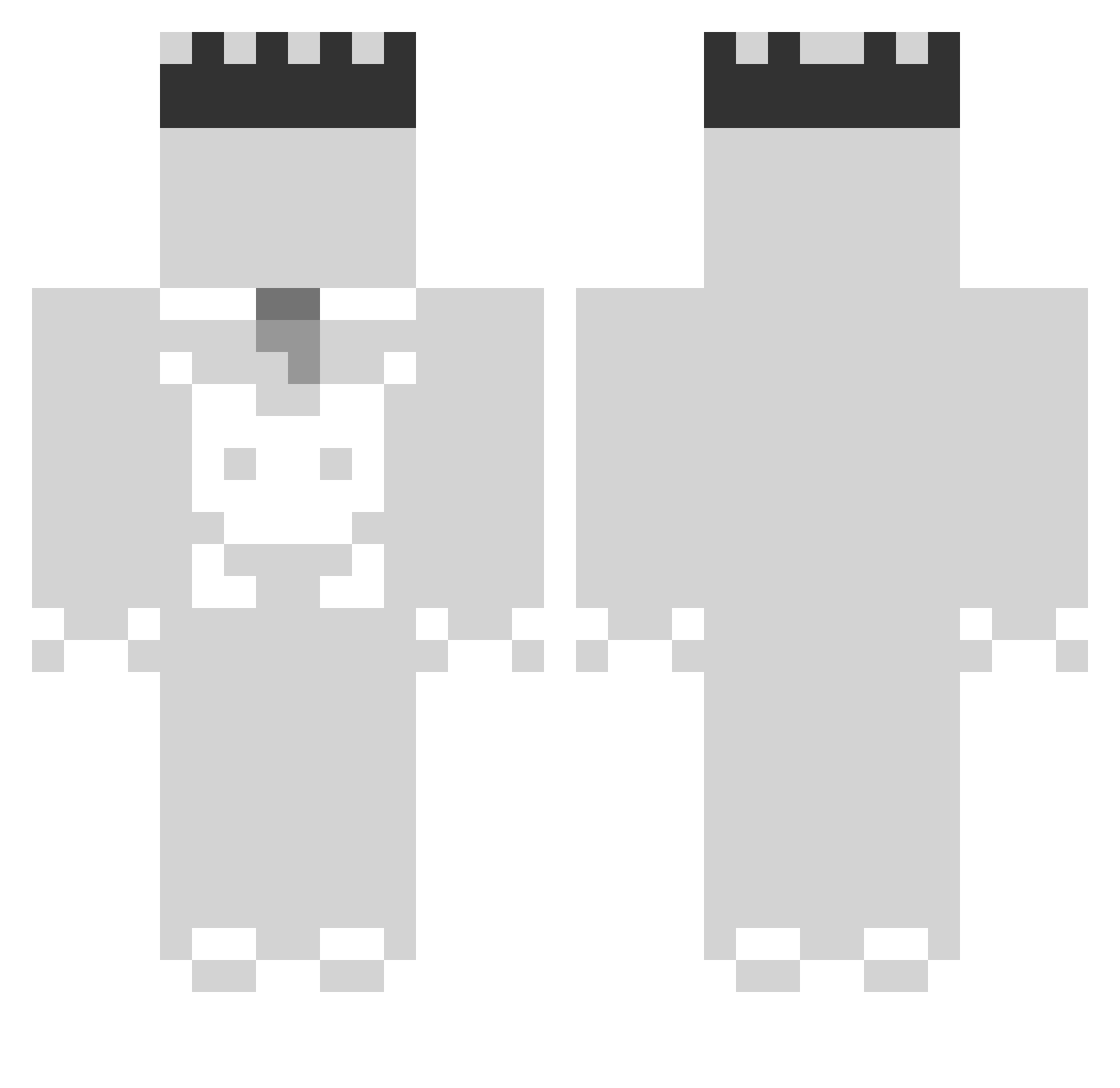 Dynia145 Minecraft skin, front and back view