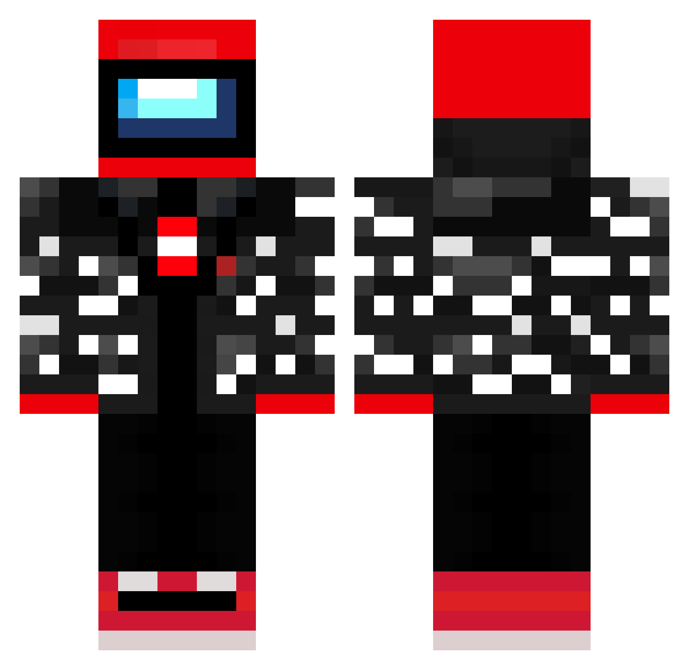 lordgrim16 Minecraft skin, front and back view