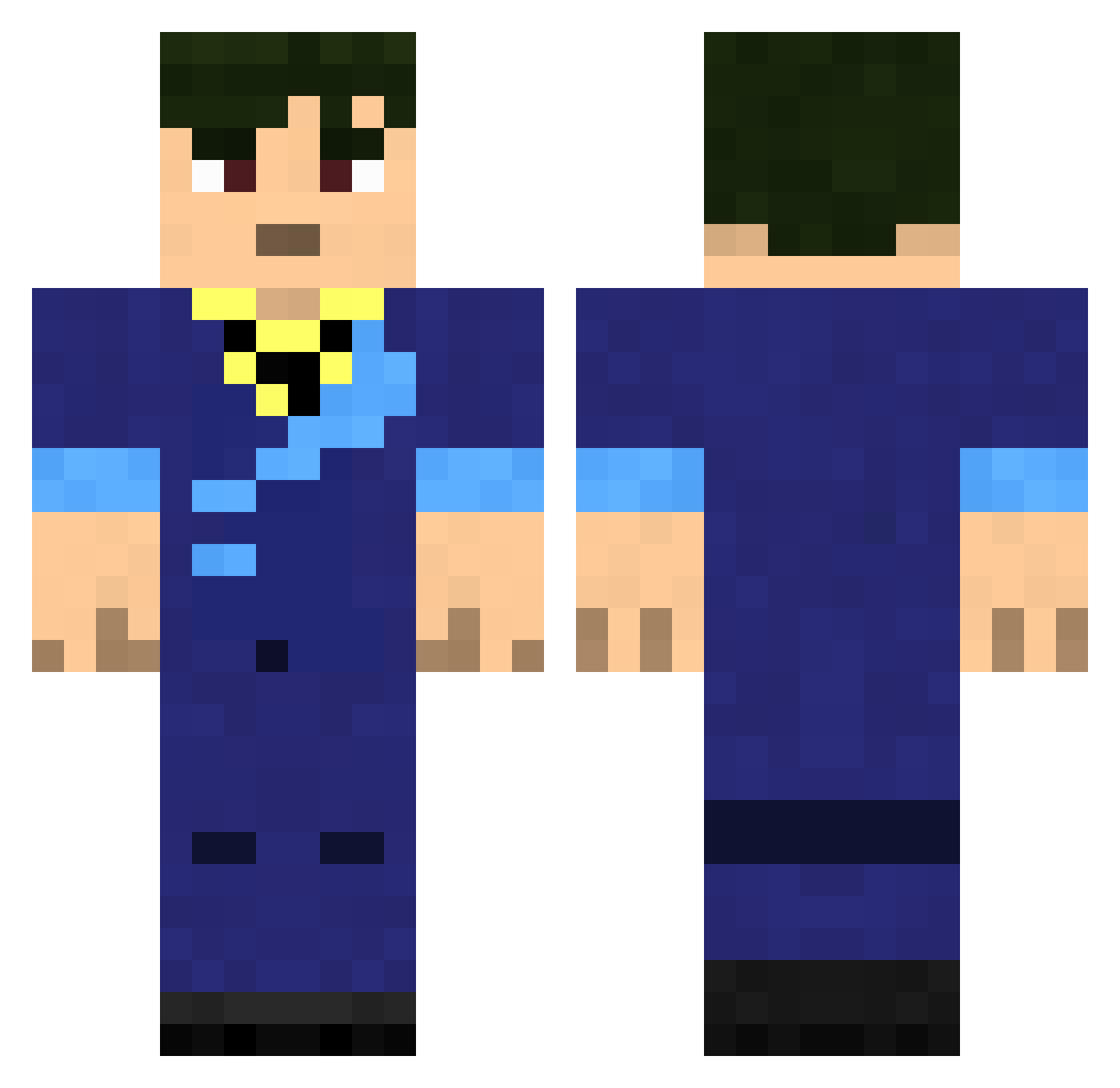 Space_cowboy007 Minecraft skin, front and back view