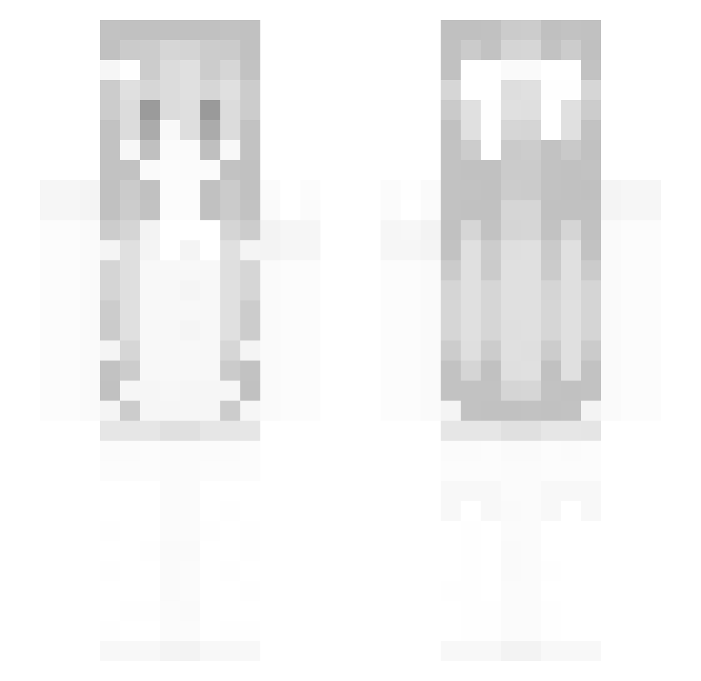Micolasol Minecraft skin, front and back view