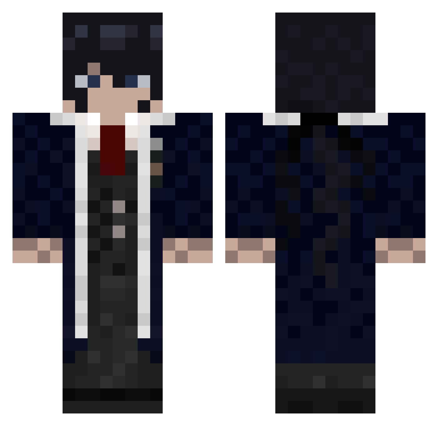 DMC_DANTE5 Minecraft skin, front and back view