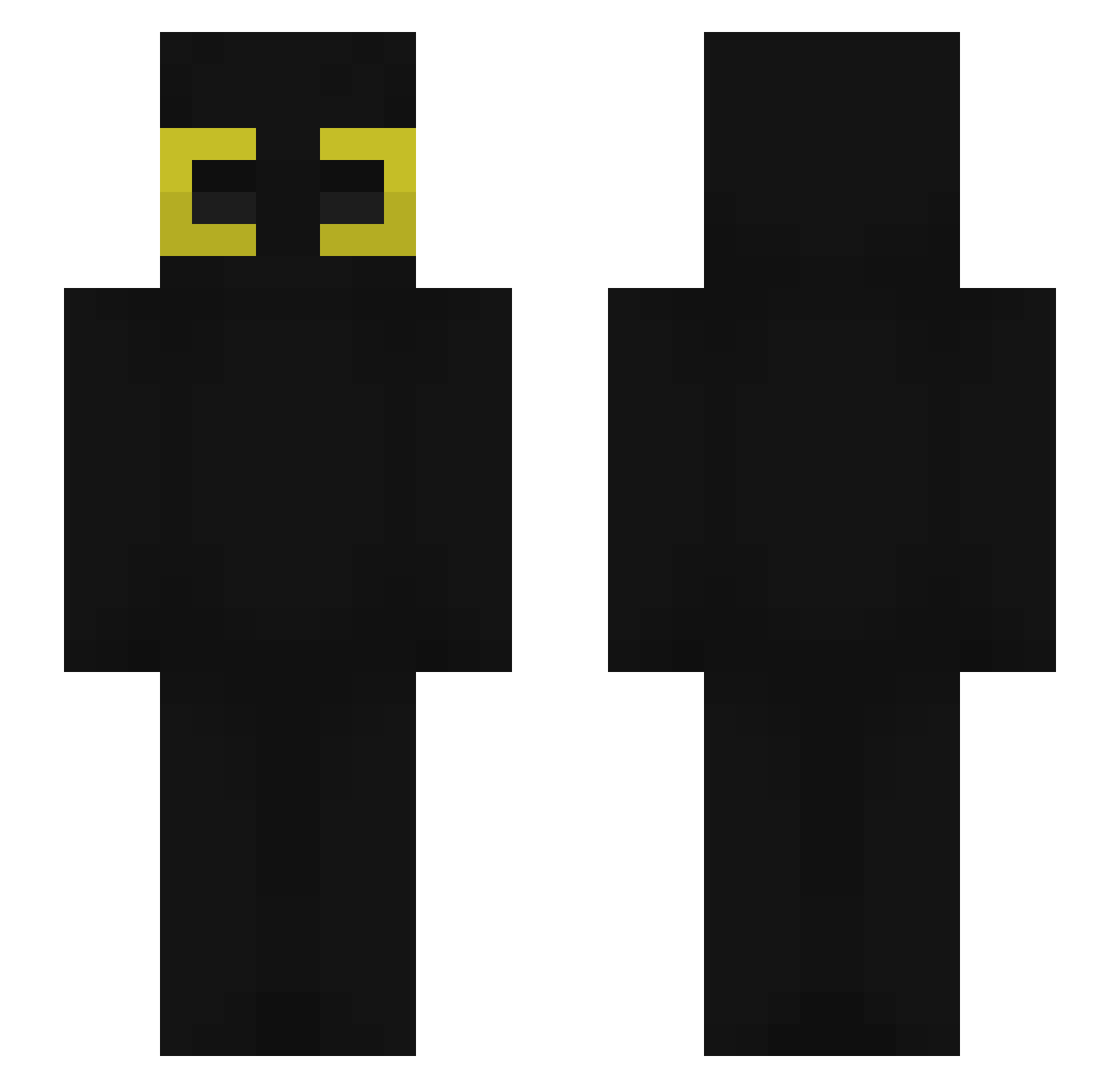 ErmilisMine Minecraft skin, front and back view