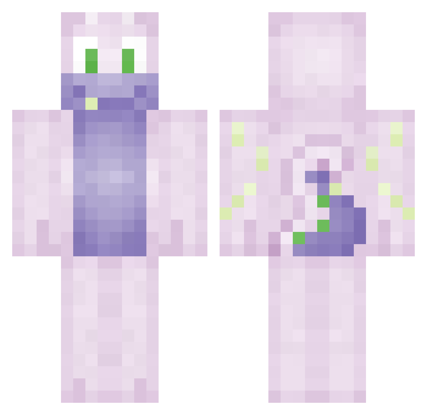 tdress_ Minecraft skin, front and back view