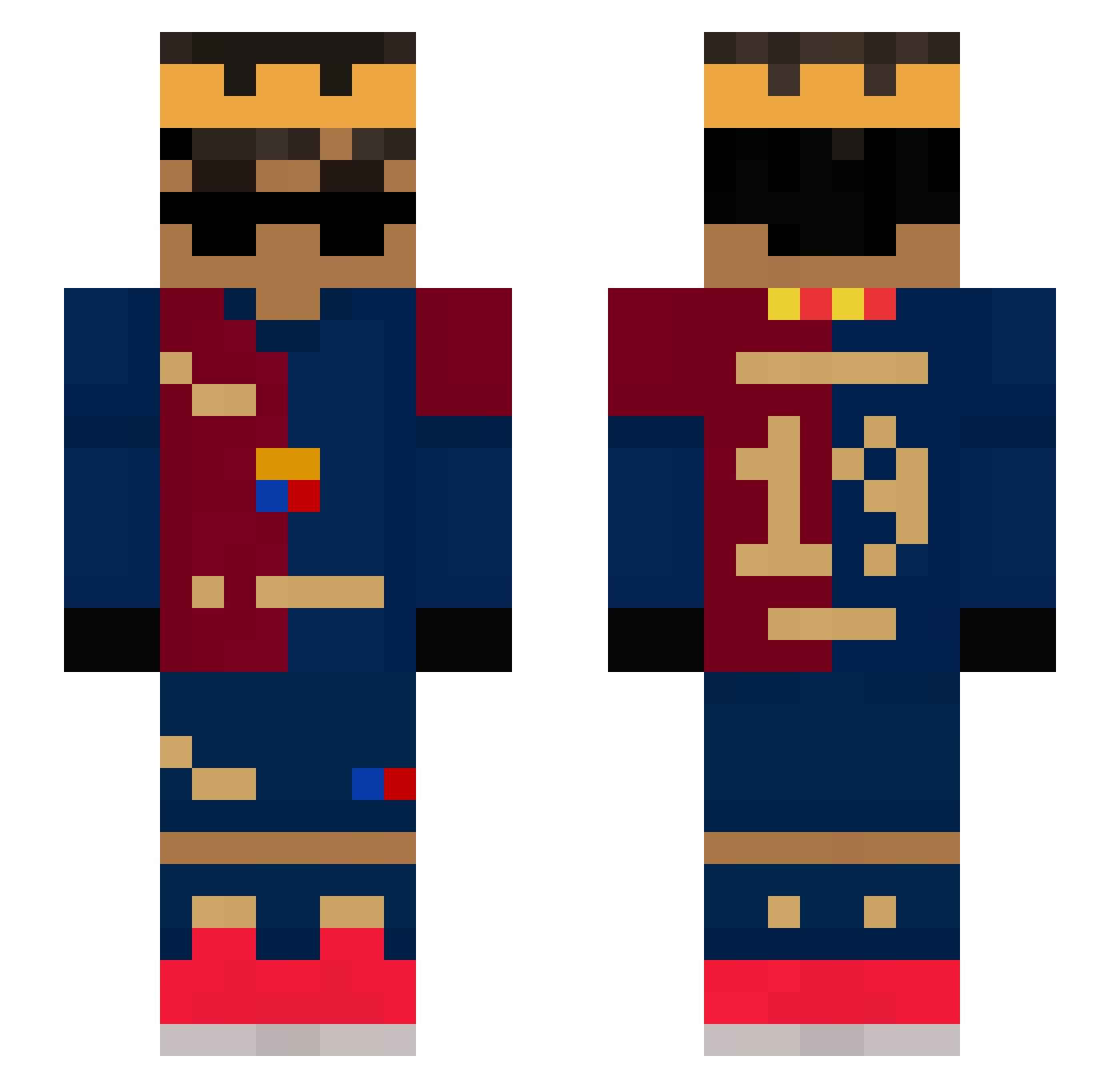 _Freezoluszek_ Minecraft skin, front and back view