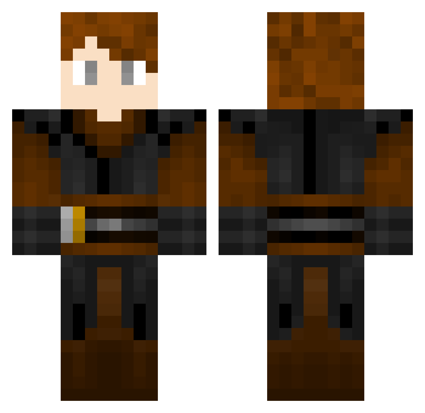 hydrox_1 Minecraft skin, front and back view