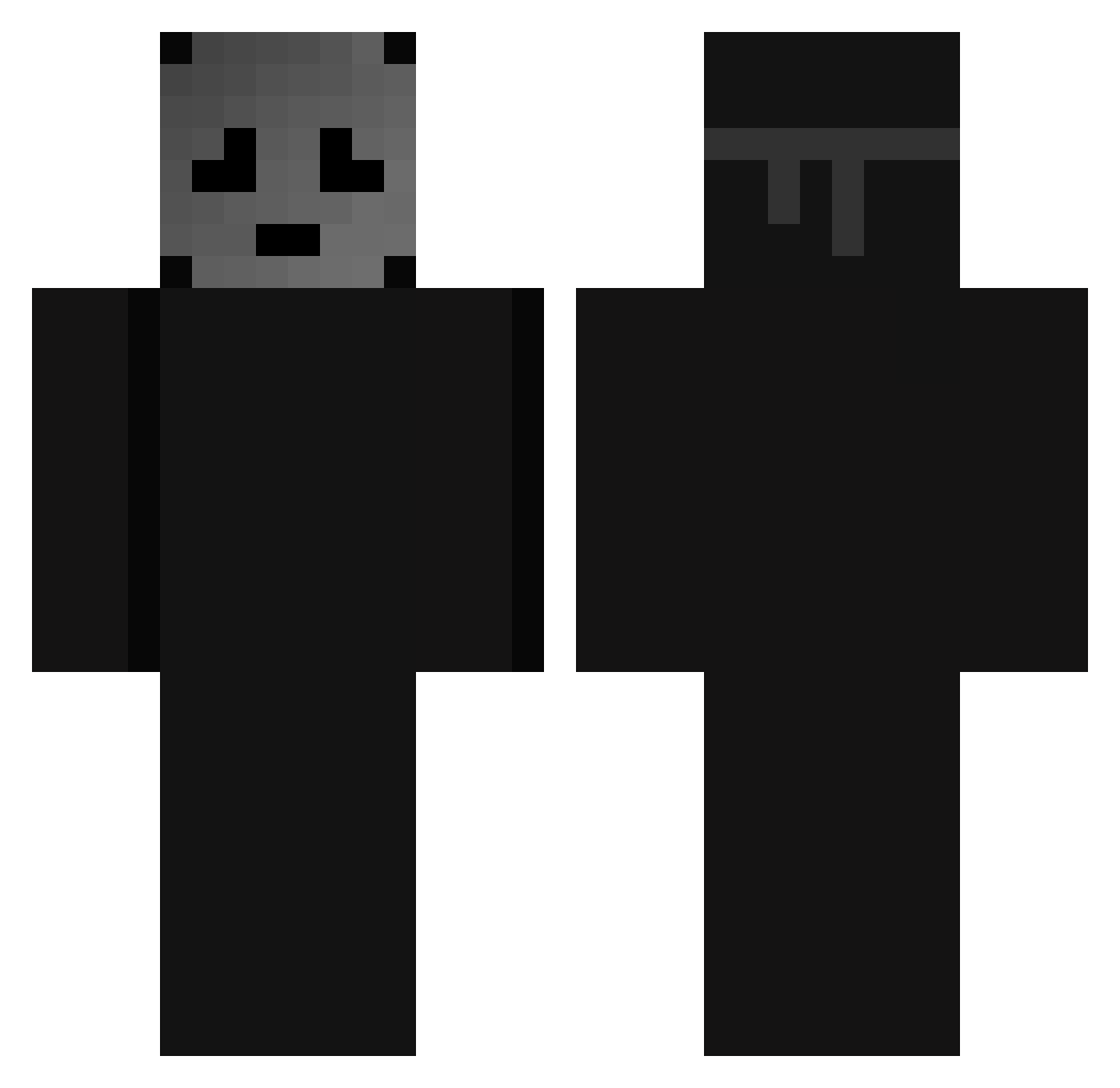Balvin14 Minecraft skin, front and back view