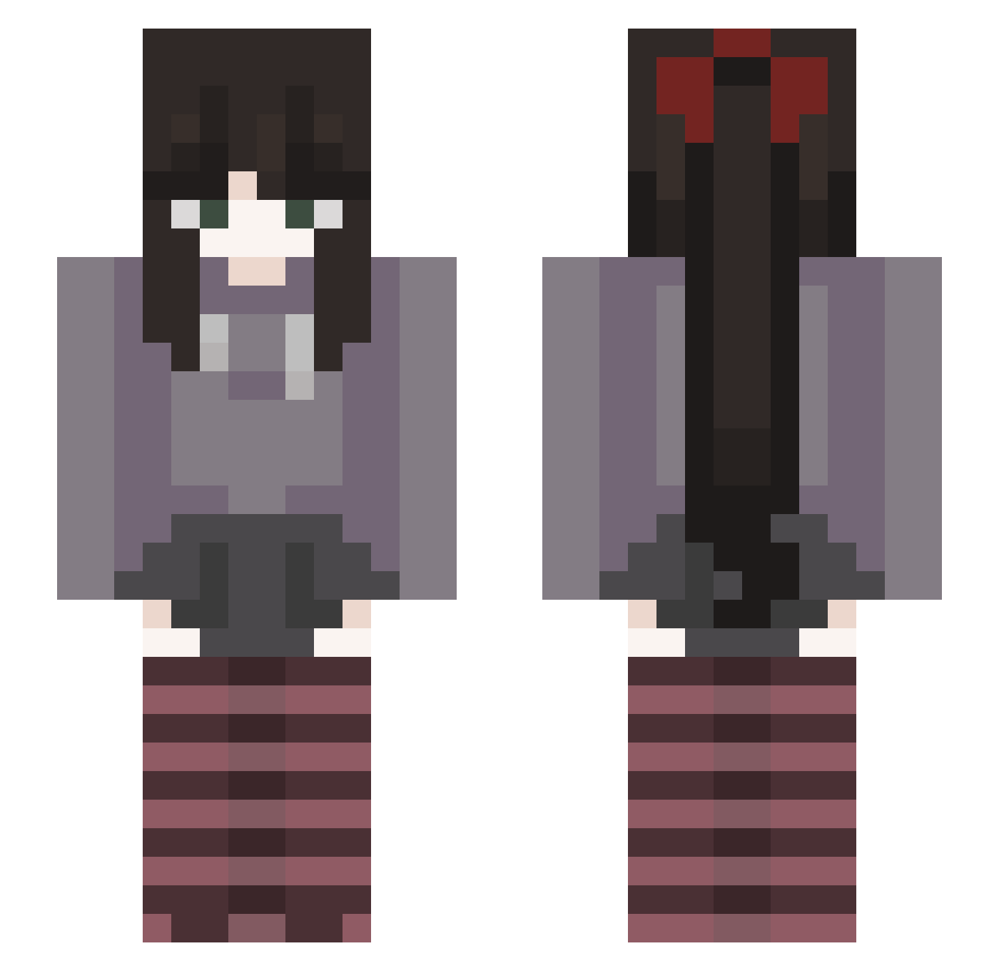 jeffthekill3rrr Minecraft skin, front and back view