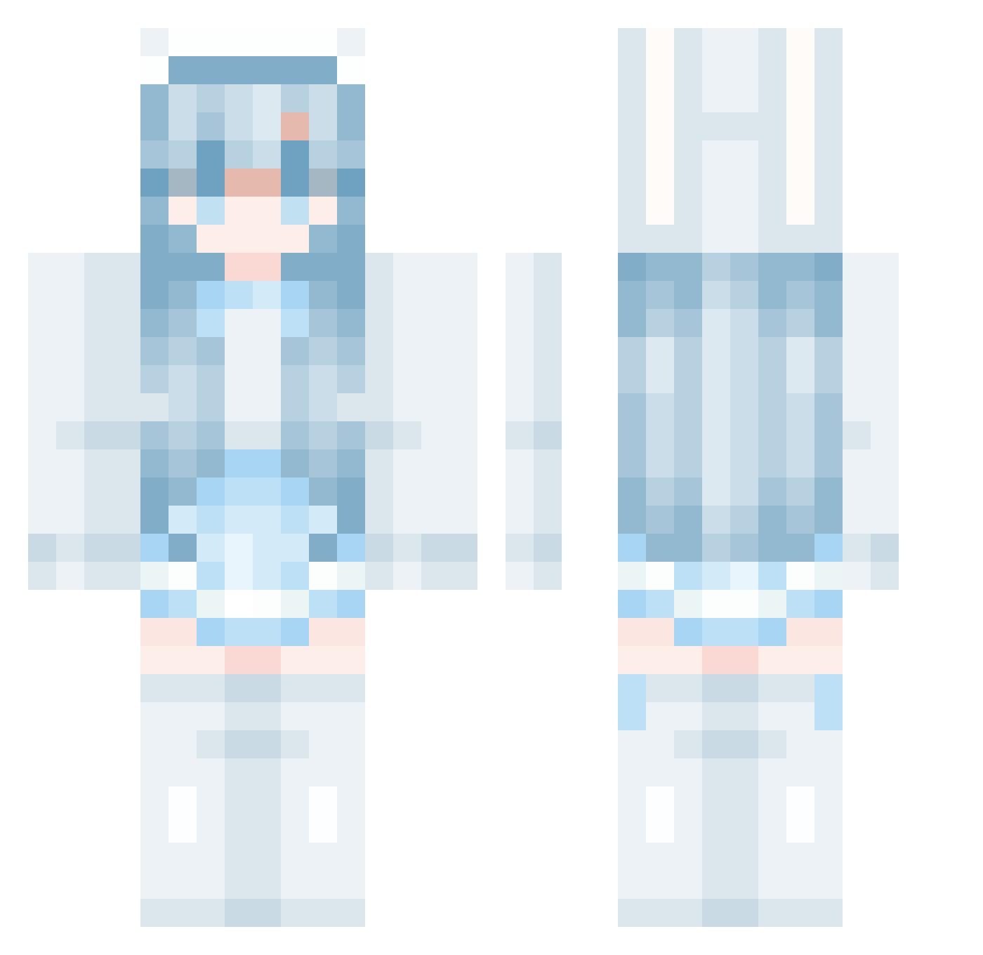 KANGYUNSEO Minecraft skin, front and back view