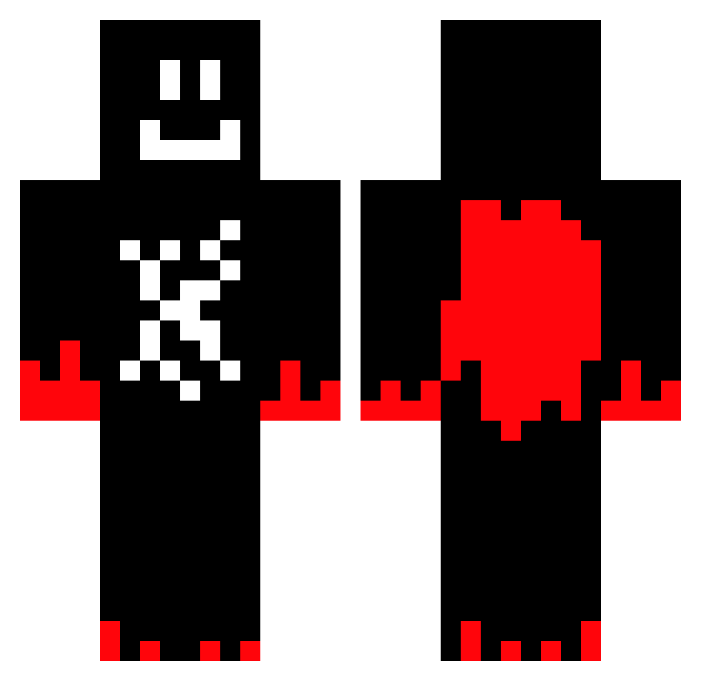 thesleepyperson Minecraft skin, front and back view