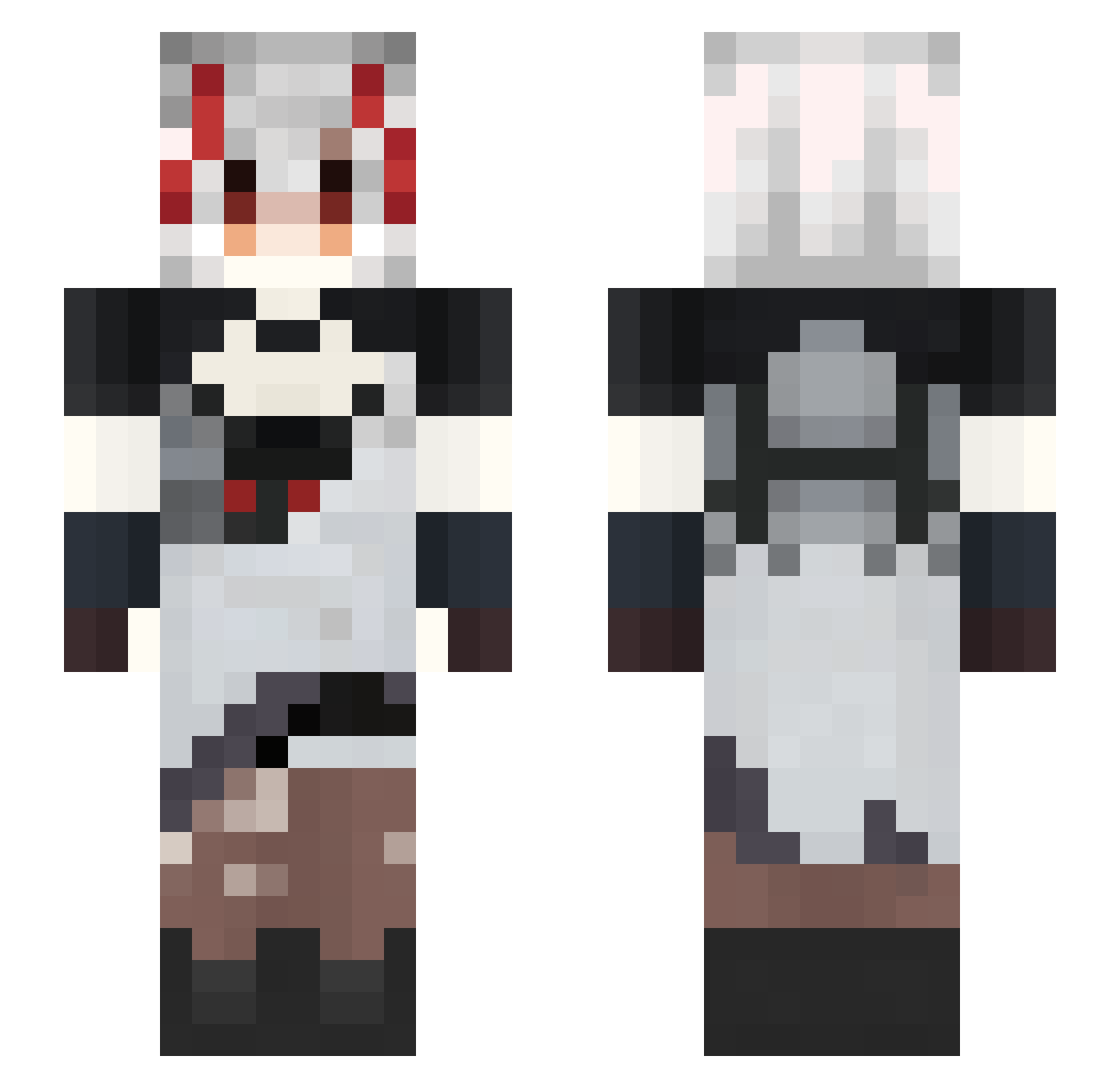 jyw07 Minecraft skin, front and back view