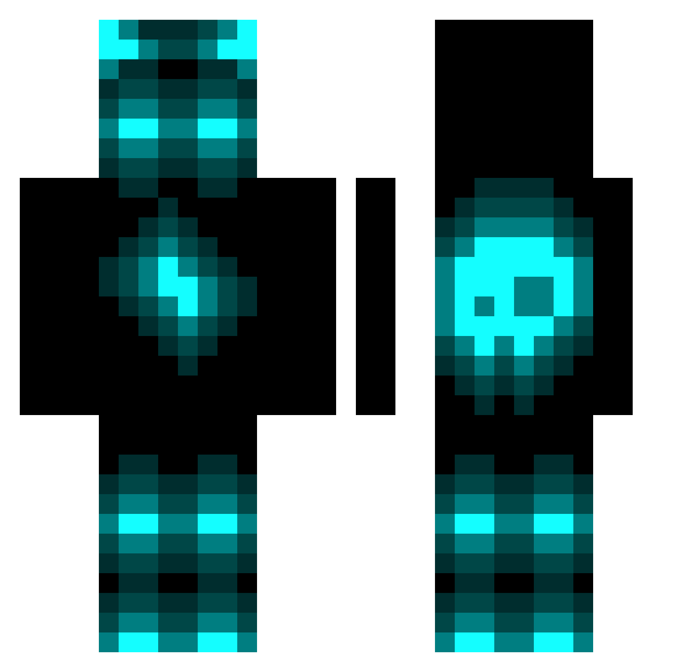 bkforpresident Minecraft skin, front and back view