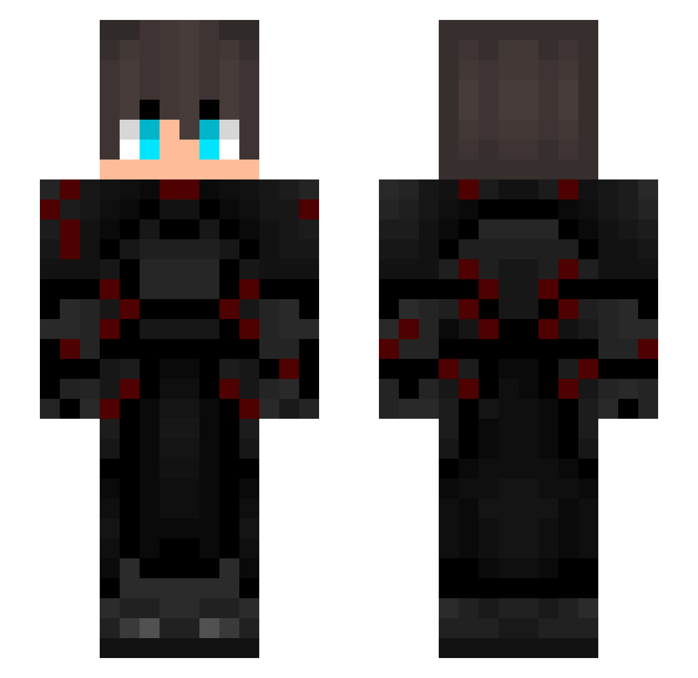 strike_M Minecraft skin, front and back view