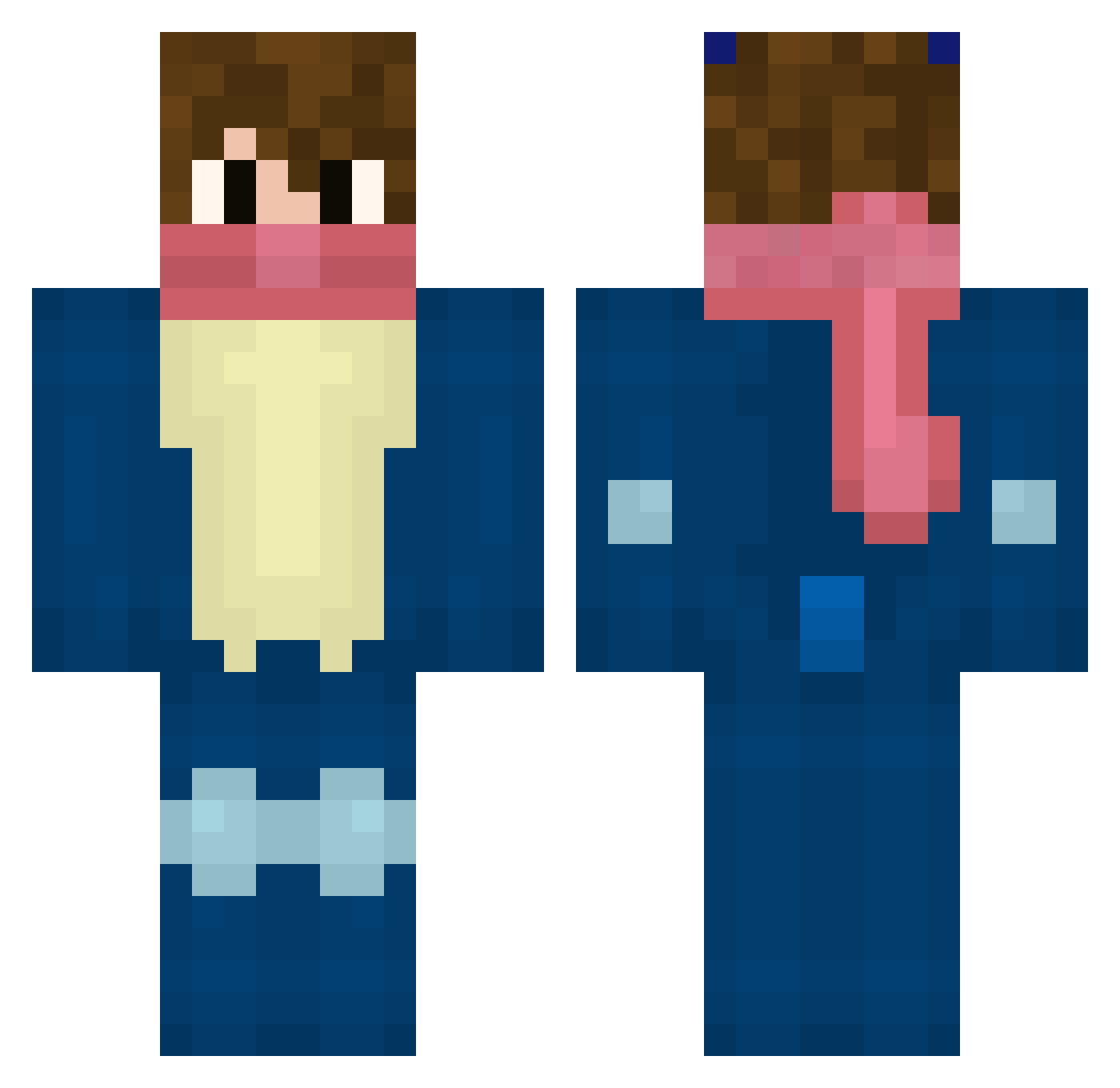 just_limom Minecraft skin, front and back view