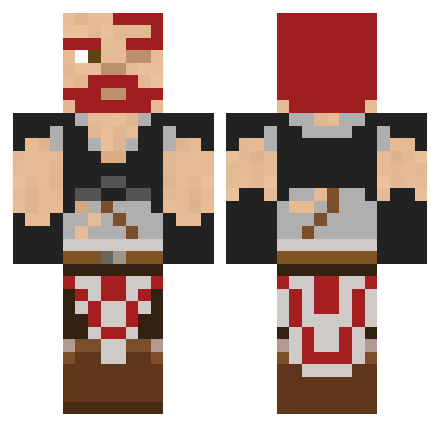 wyrm1s1s Minecraft skin, front and back view