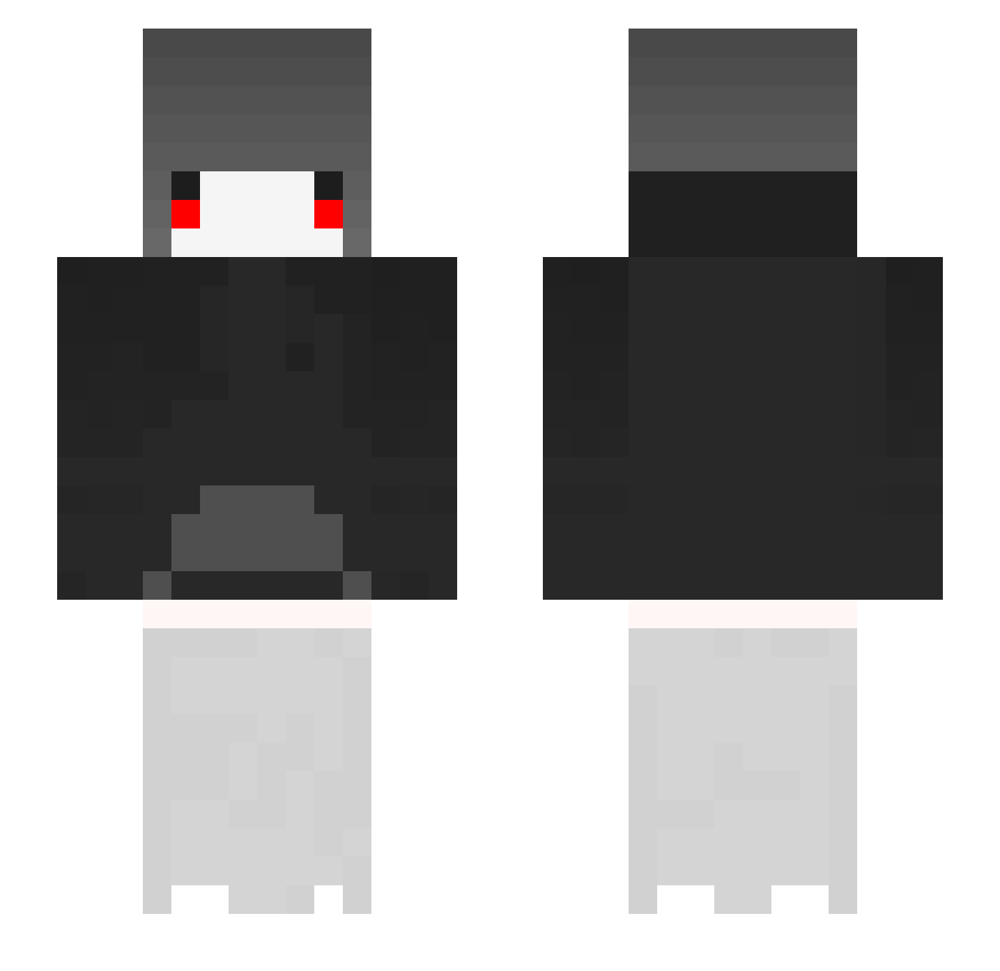 hiro2510 Minecraft skin, front and back view