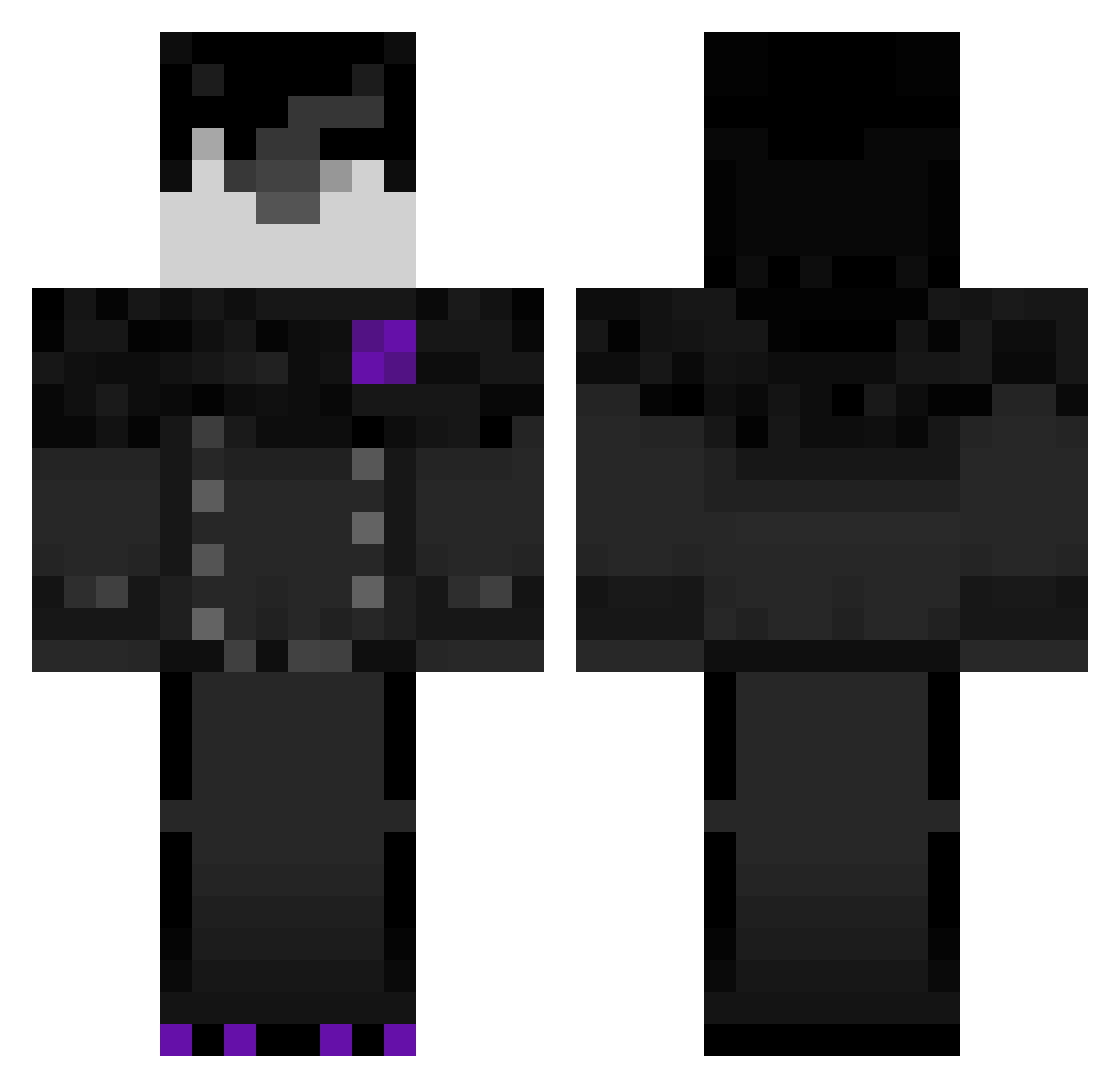 sanfords Minecraft skin, front and back view