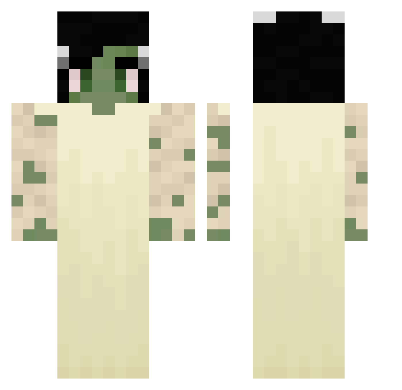Red_butler2054 Minecraft skin, front and back view