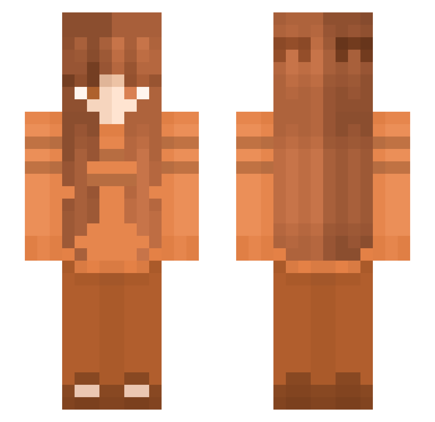 Moonlight779 Minecraft skin, front and back view