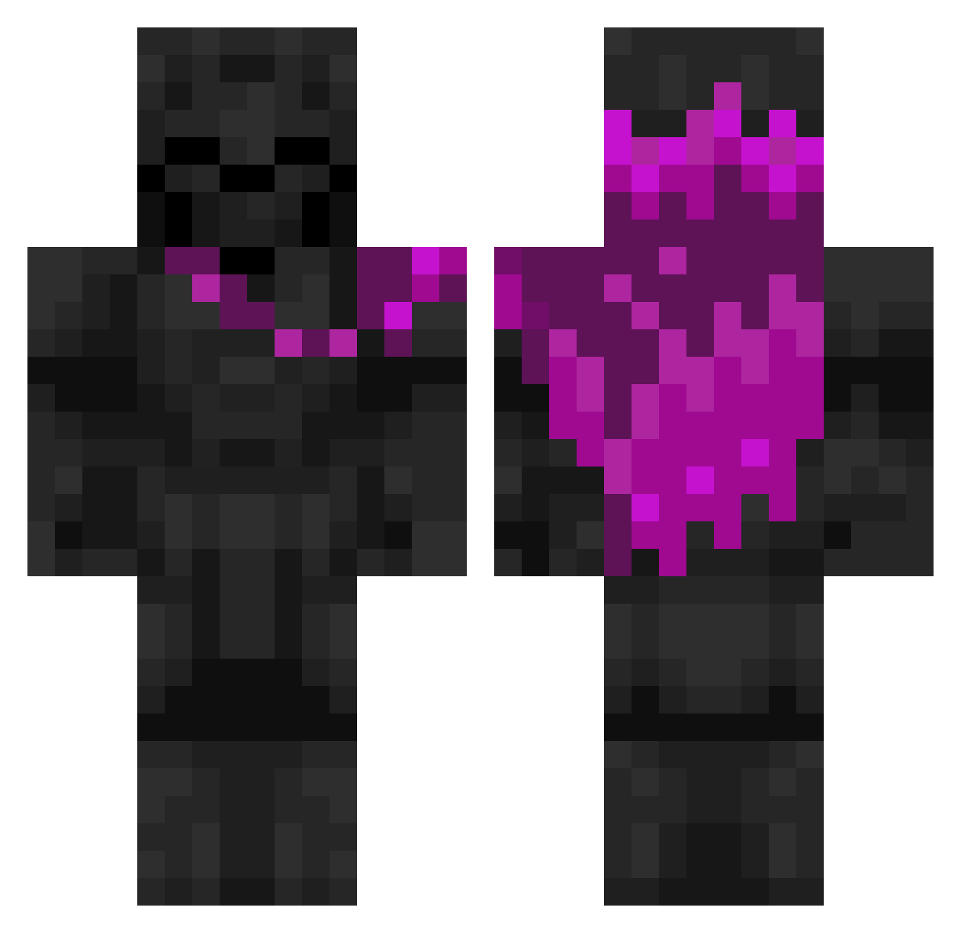 StayTweakin Minecraft skin, front and back view