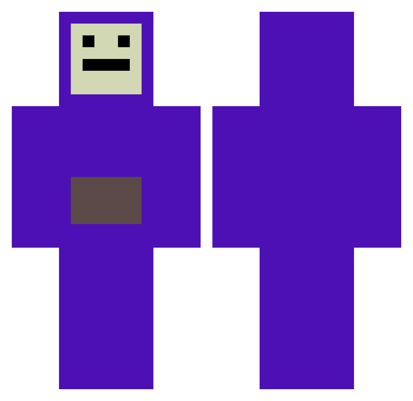 pinokio_79 Minecraft skin, front and back view