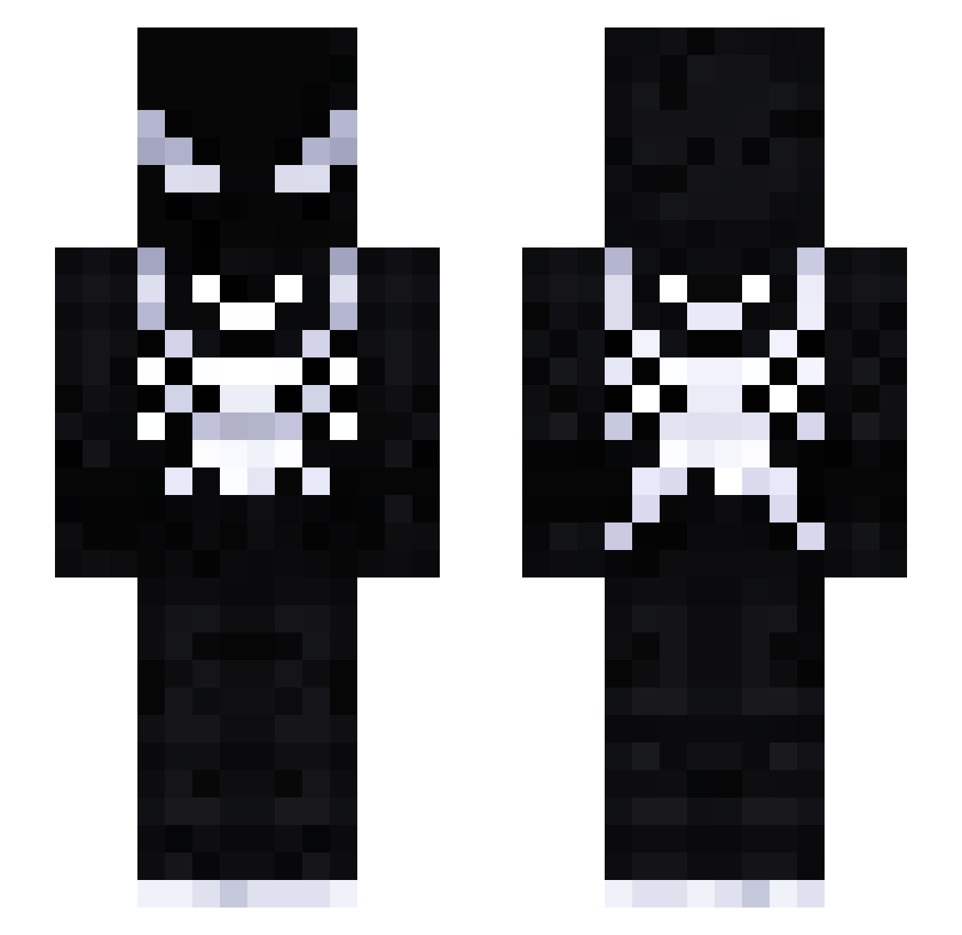 ClownDon Minecraft skin, front and back view