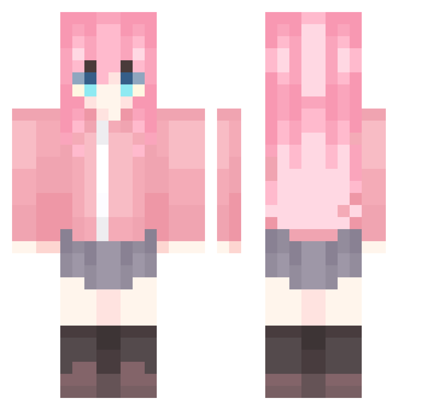 THE_STRUXES_TV Minecraft skin, front and back view
