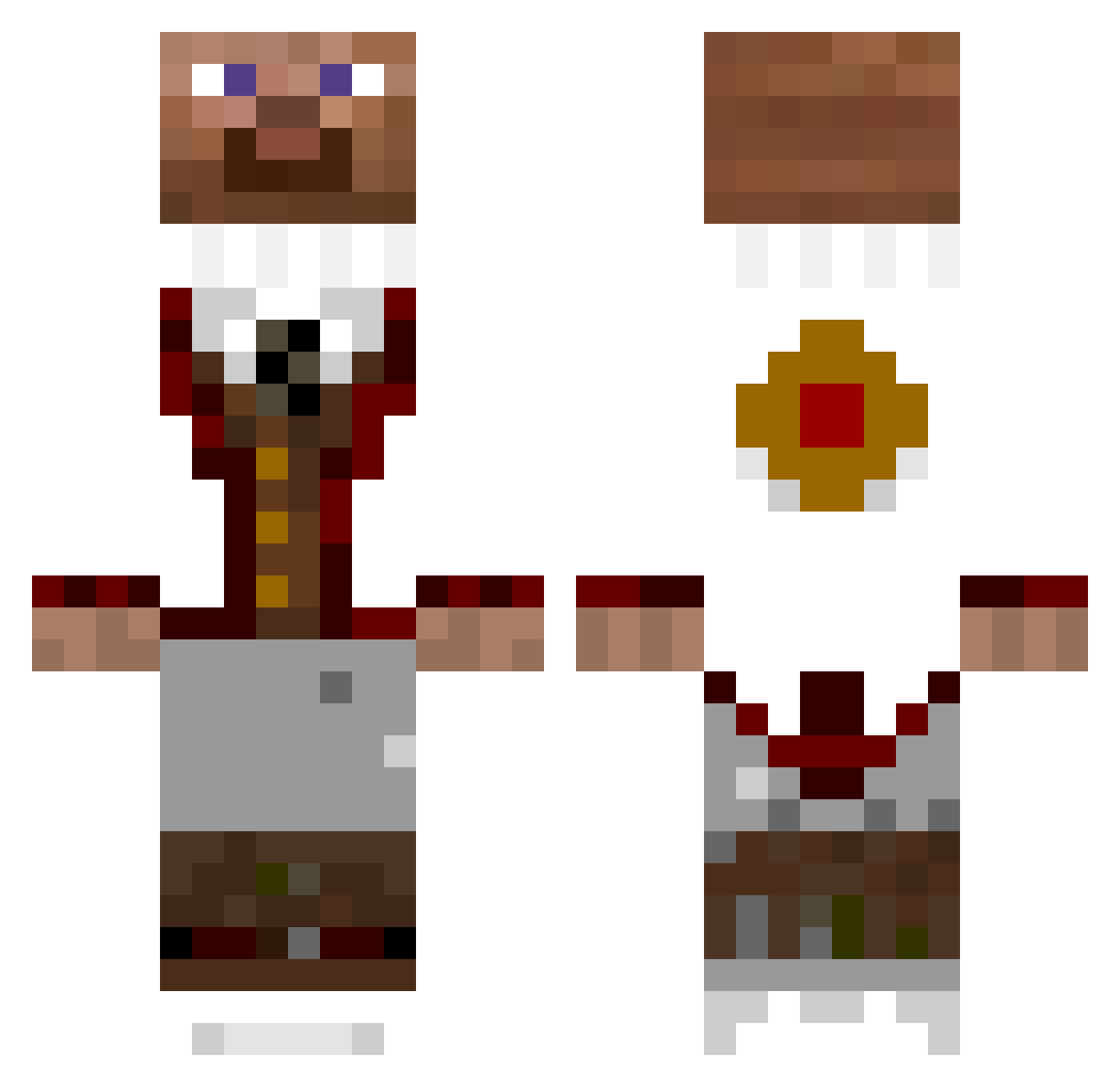 jasper1621 Minecraft skin, front and back view
