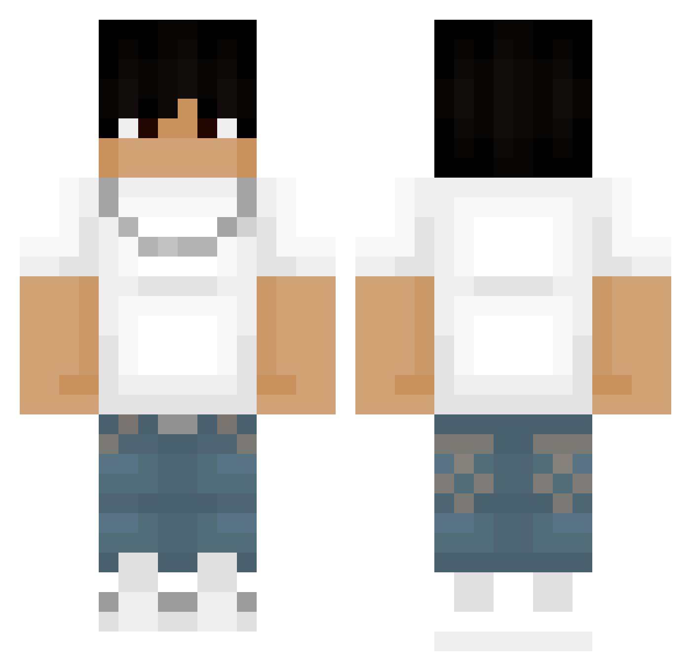 XDkenny Minecraft skin, front and back view