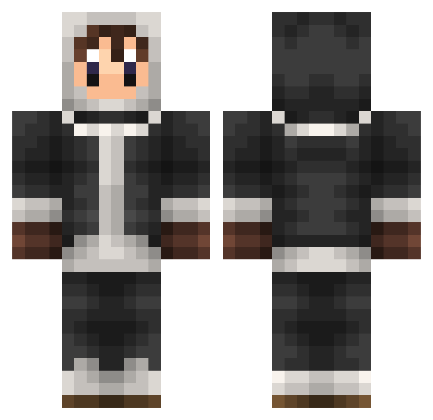 07_freeze_ Minecraft skin, front and back view