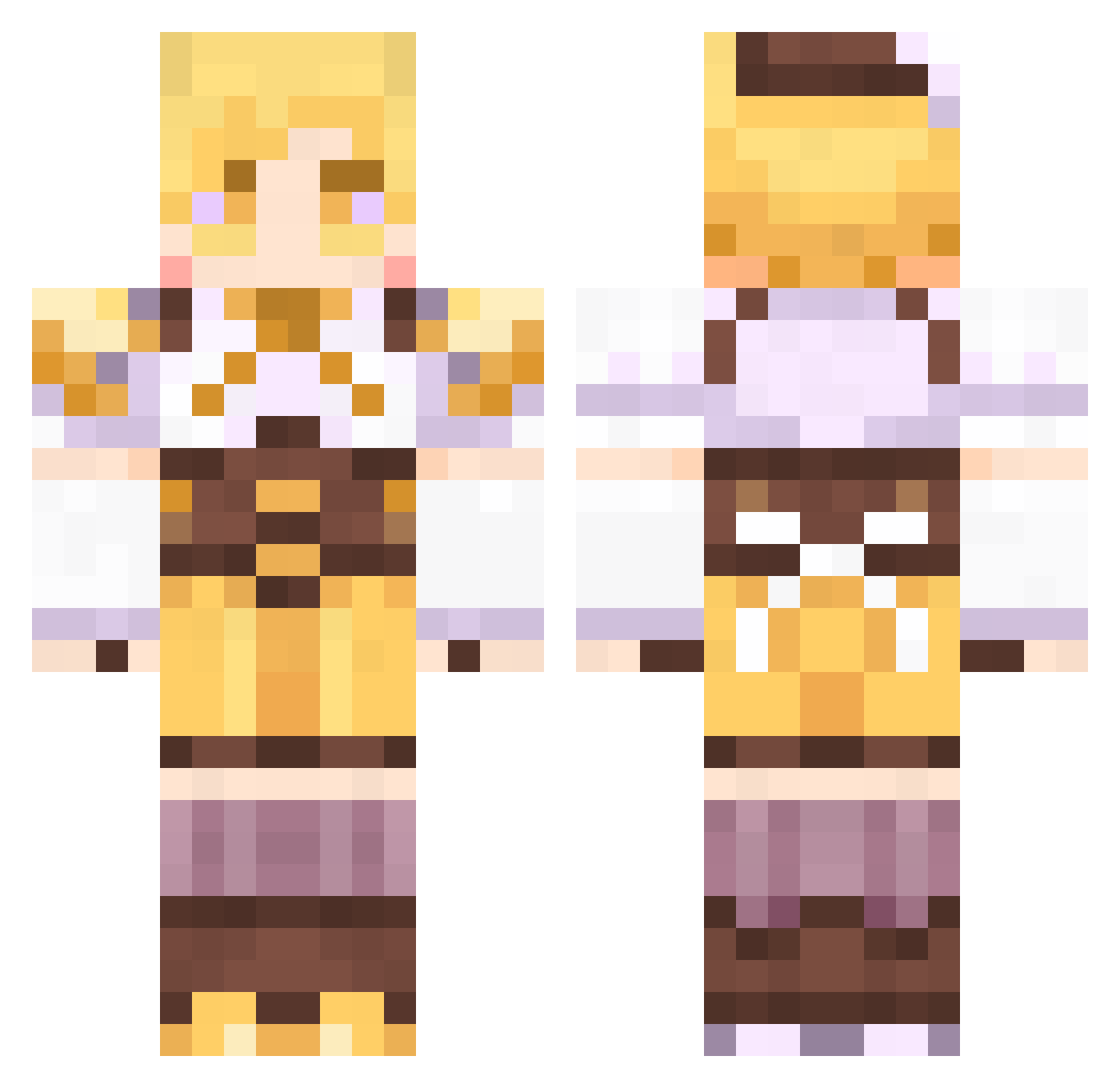 Osman_Aga Minecraft skin, front and back view
