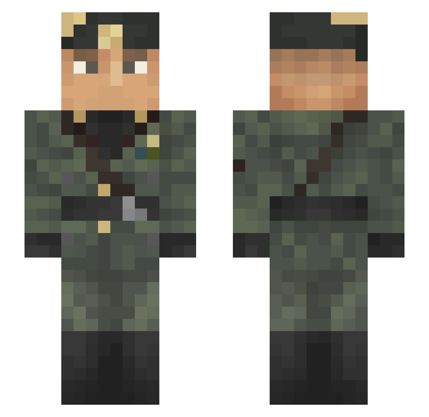 deathtrap_xx Minecraft skin, front and back view