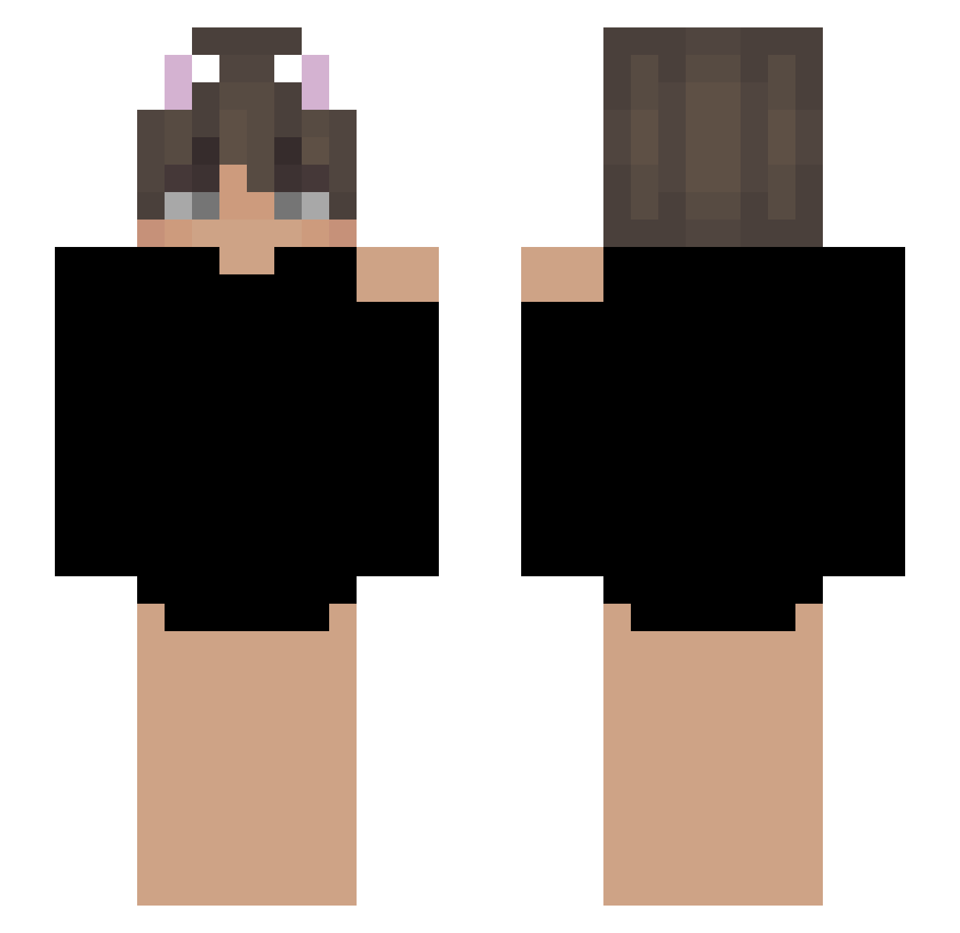vspxz_ Minecraft skin, front and back view