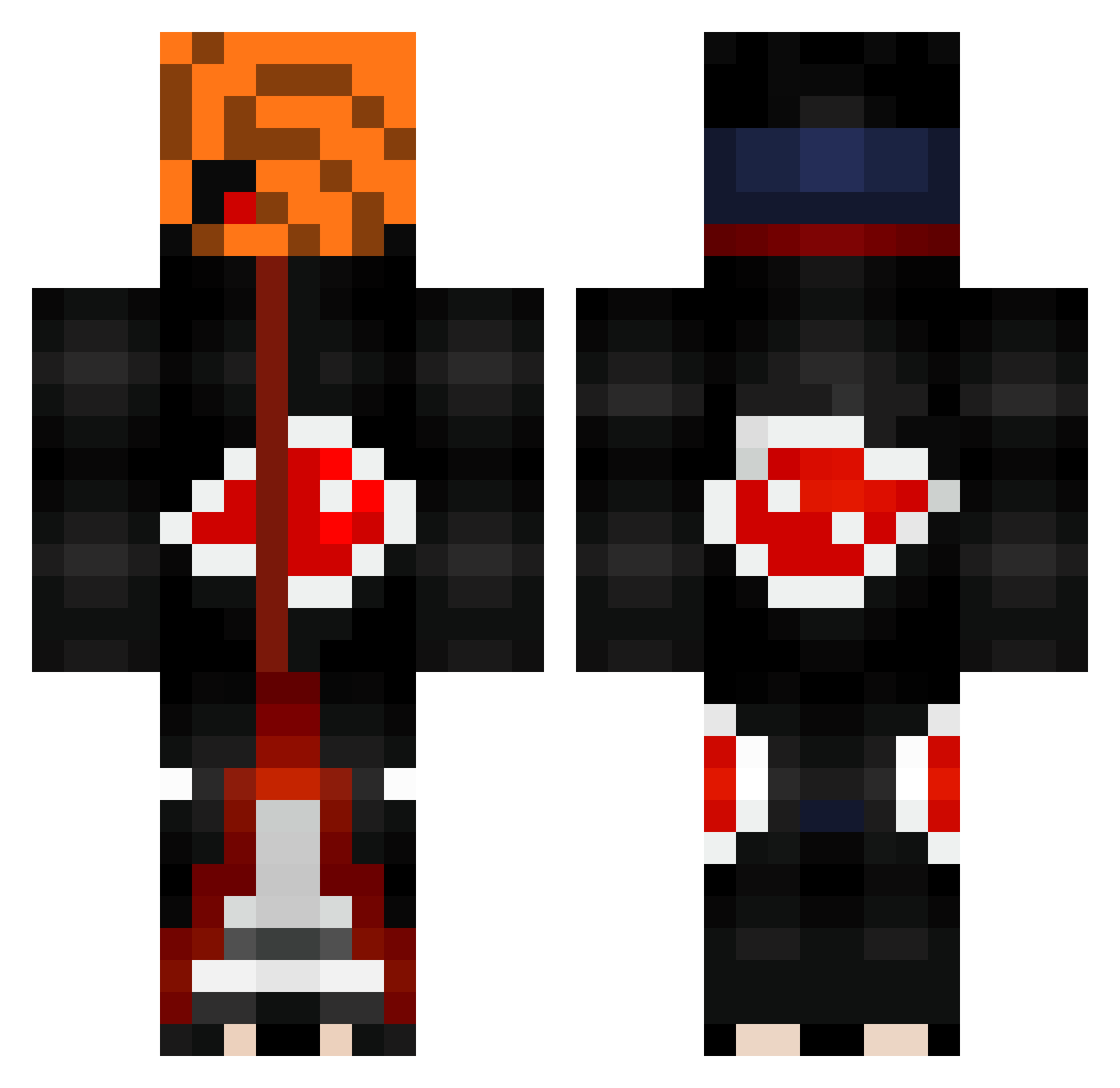 riceboy1126 Minecraft skin, front and back view