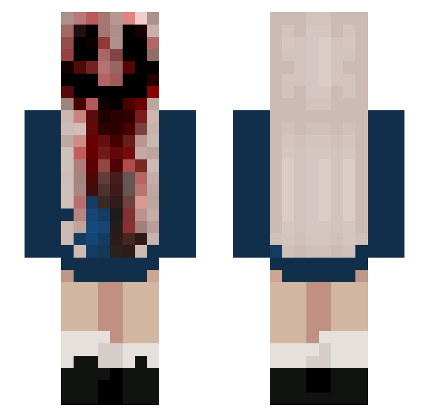 SanFeng2001 Minecraft skin, front and back view