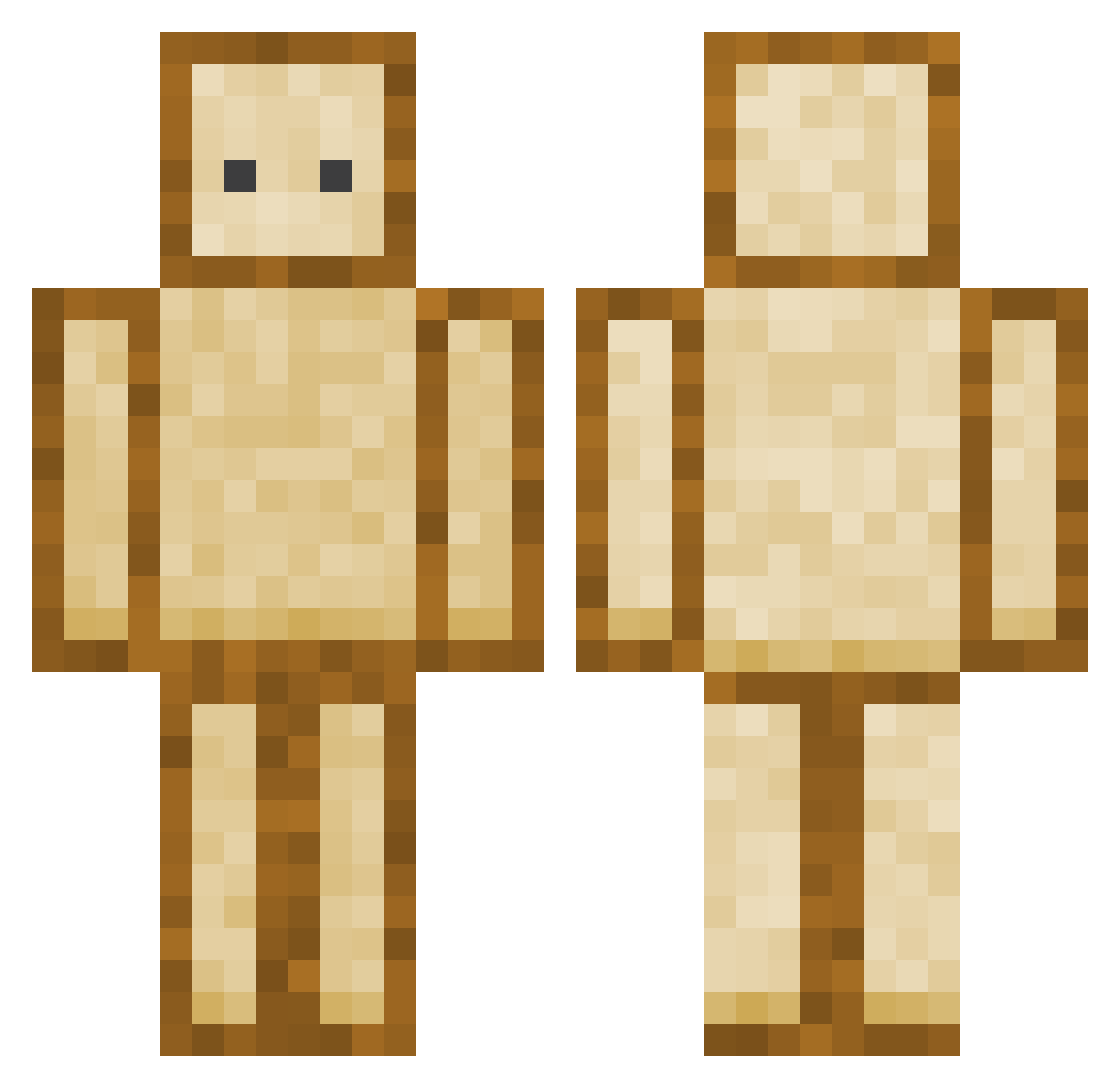 DukeOfSandwich Minecraft skin, front and back view