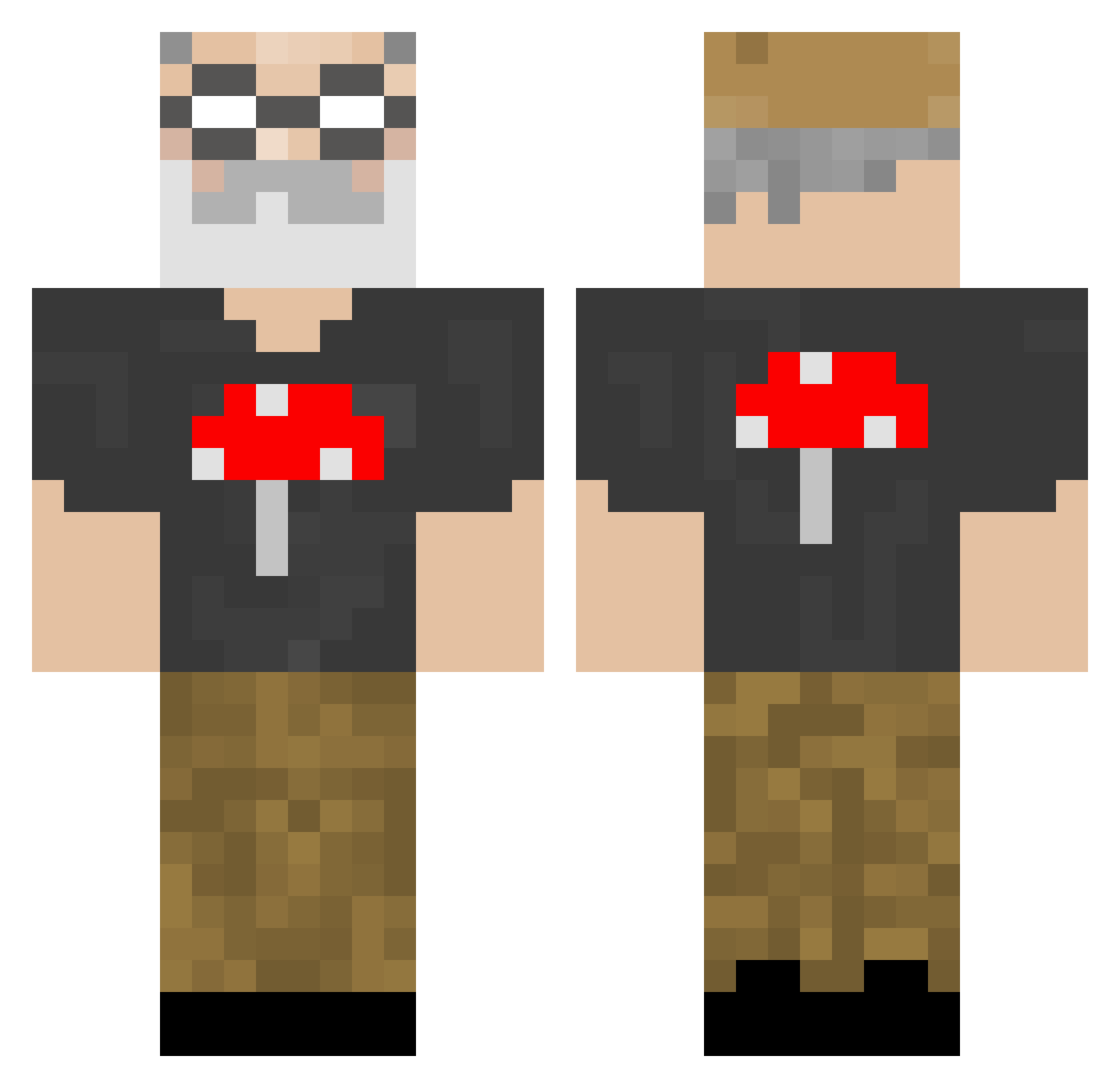 Hay_Hay22 Minecraft skin, front and back view