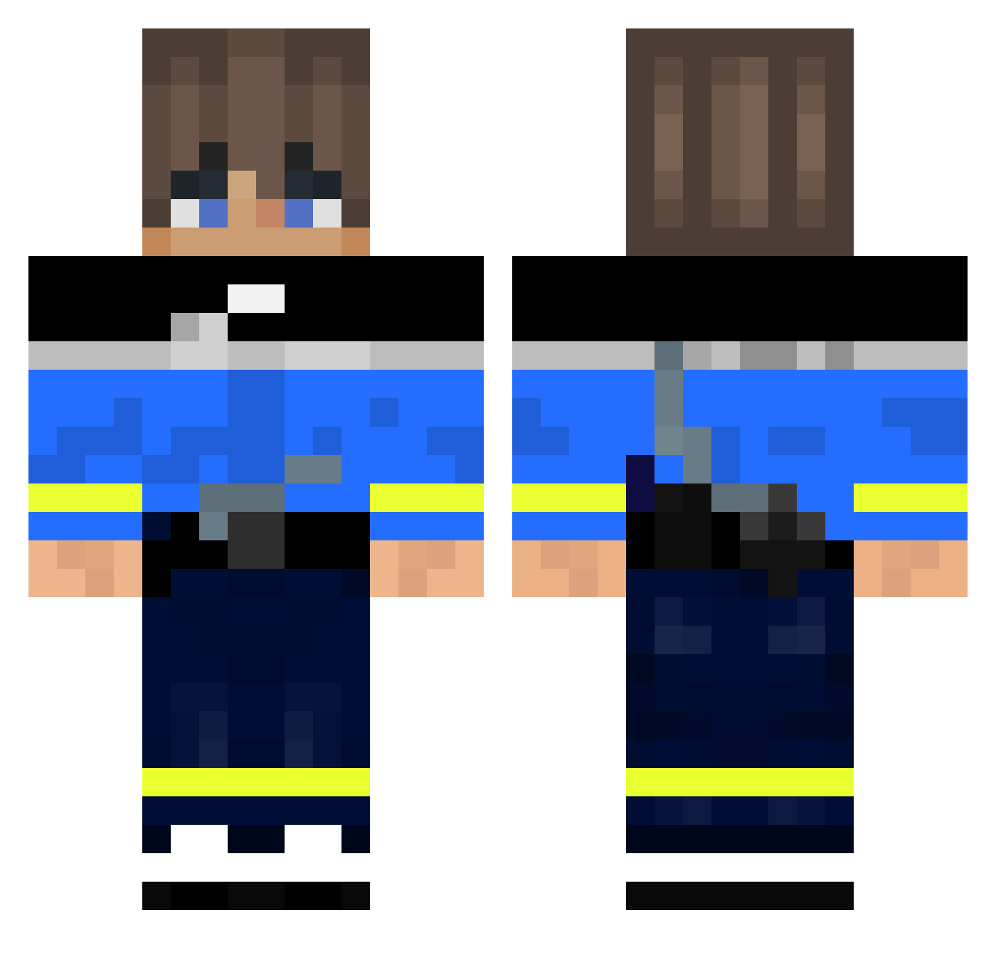 Filium69 Minecraft skin, front and back view