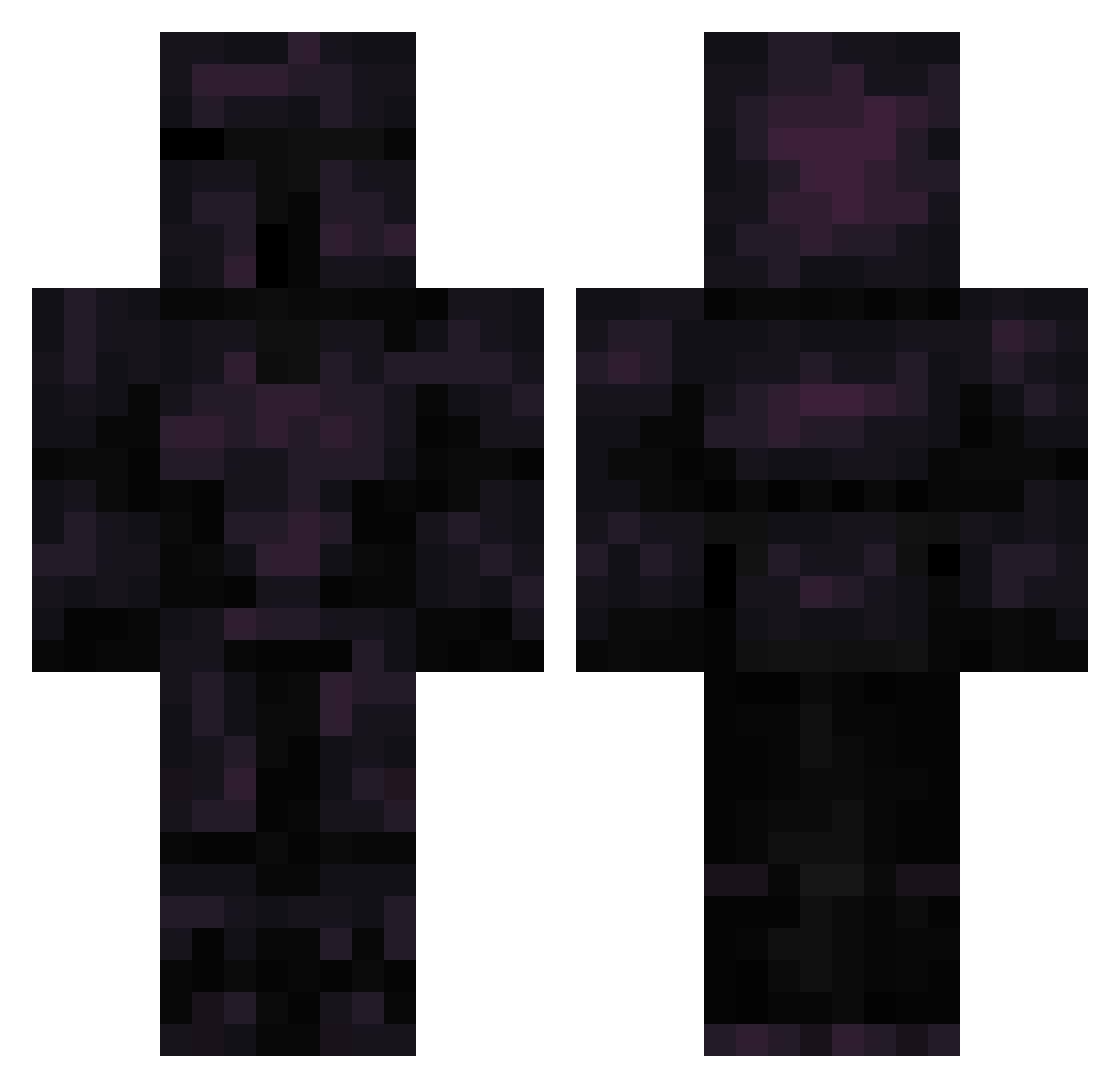 Baconss0n Minecraft skin, front and back view