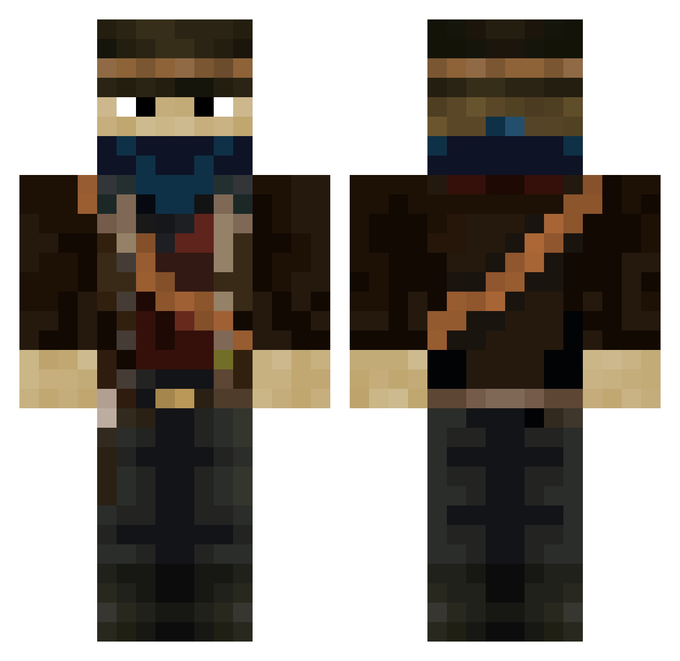 kittensRcool18 Minecraft skin, front and back view