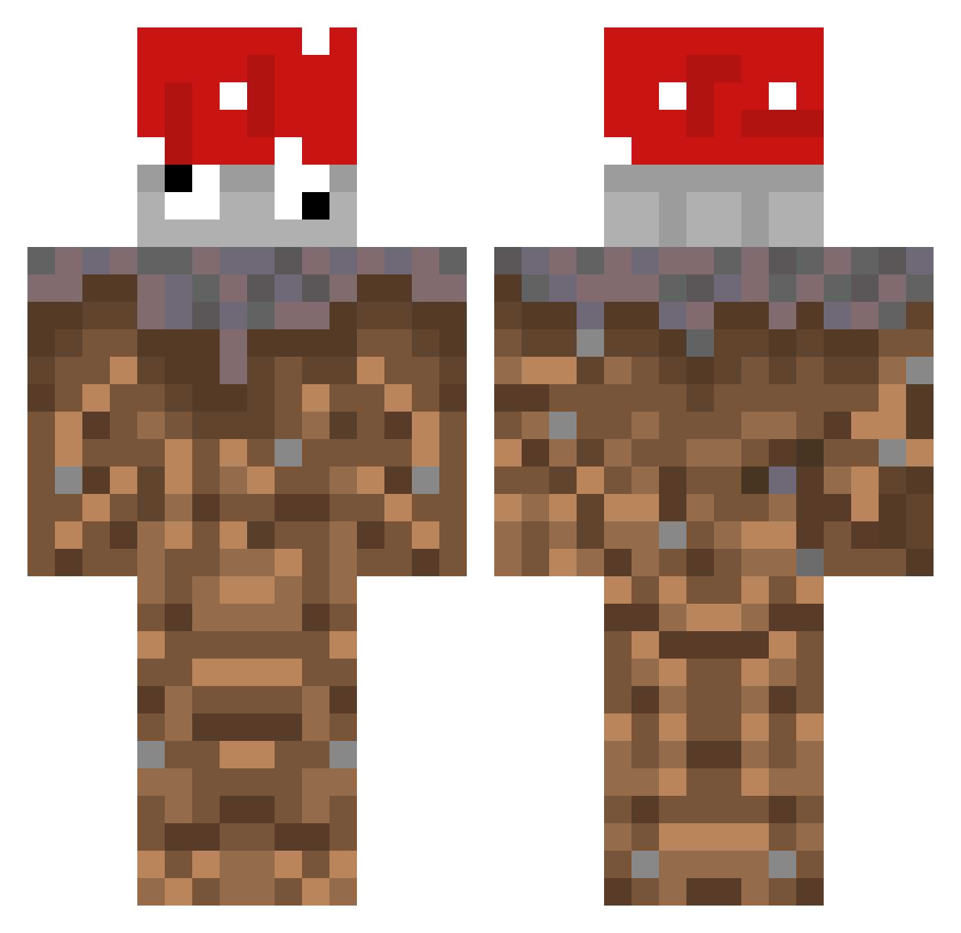 Ablaut Minecraft skin, front and back view