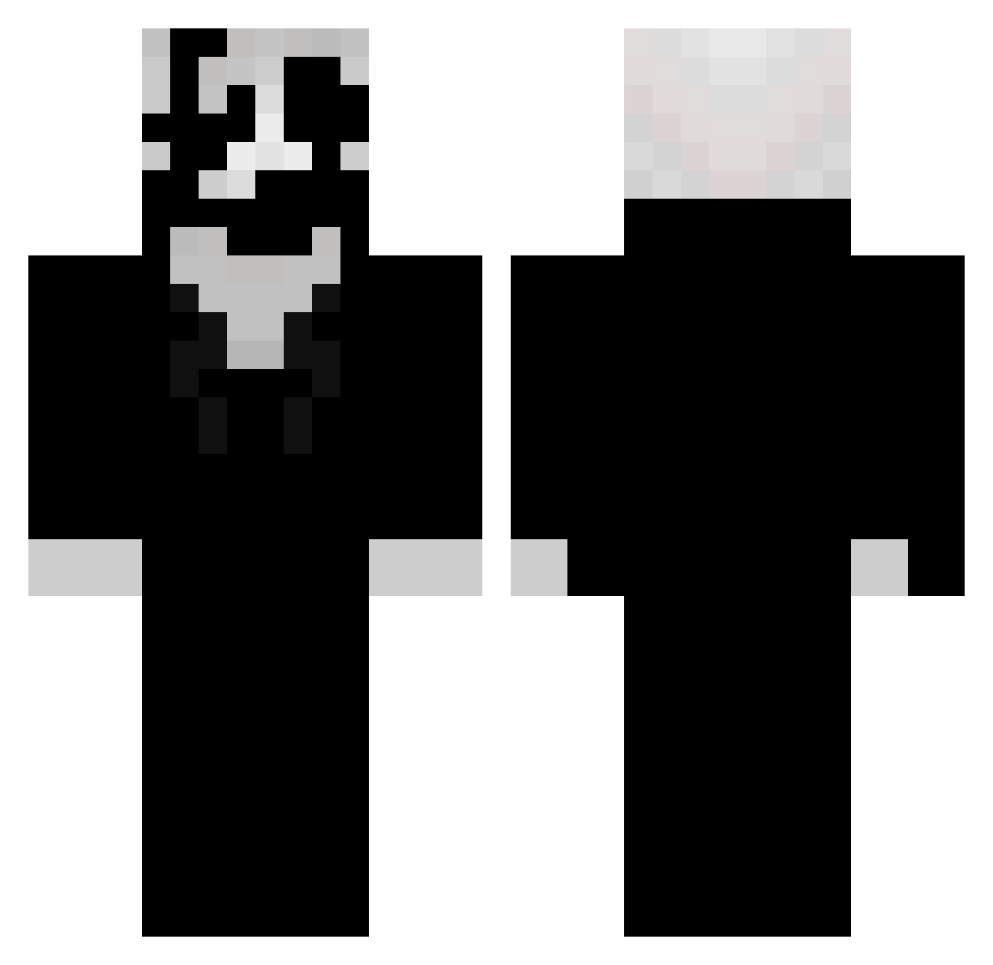 LordArave Minecraft skin, front and back view