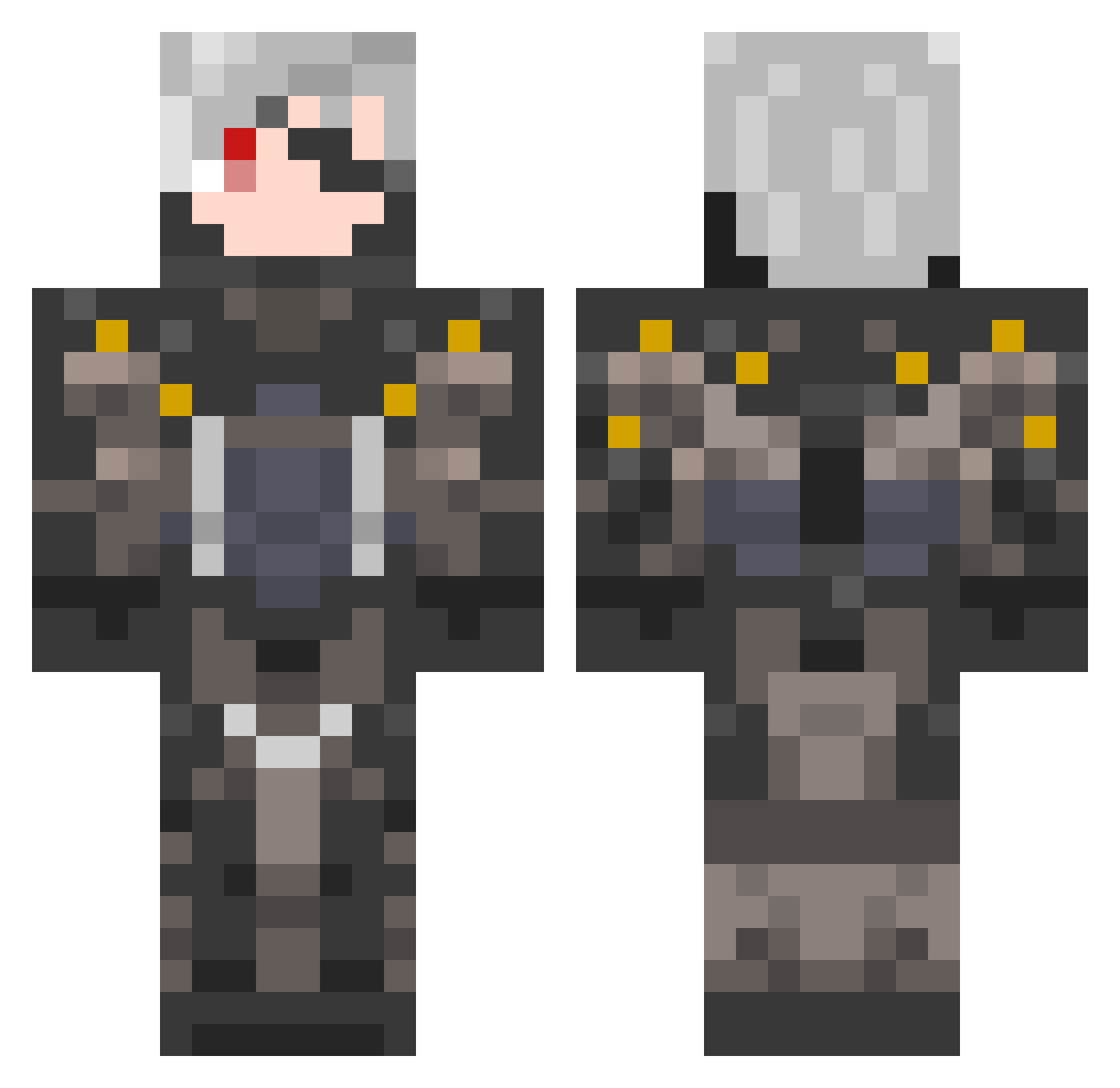 PomidorArkadiy Minecraft skin, front and back view