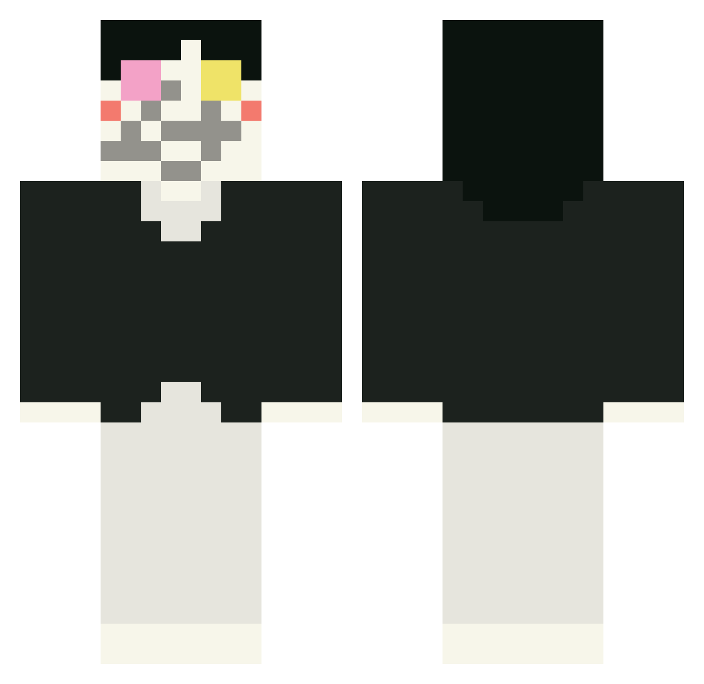 penginzy Minecraft skin, front and back view